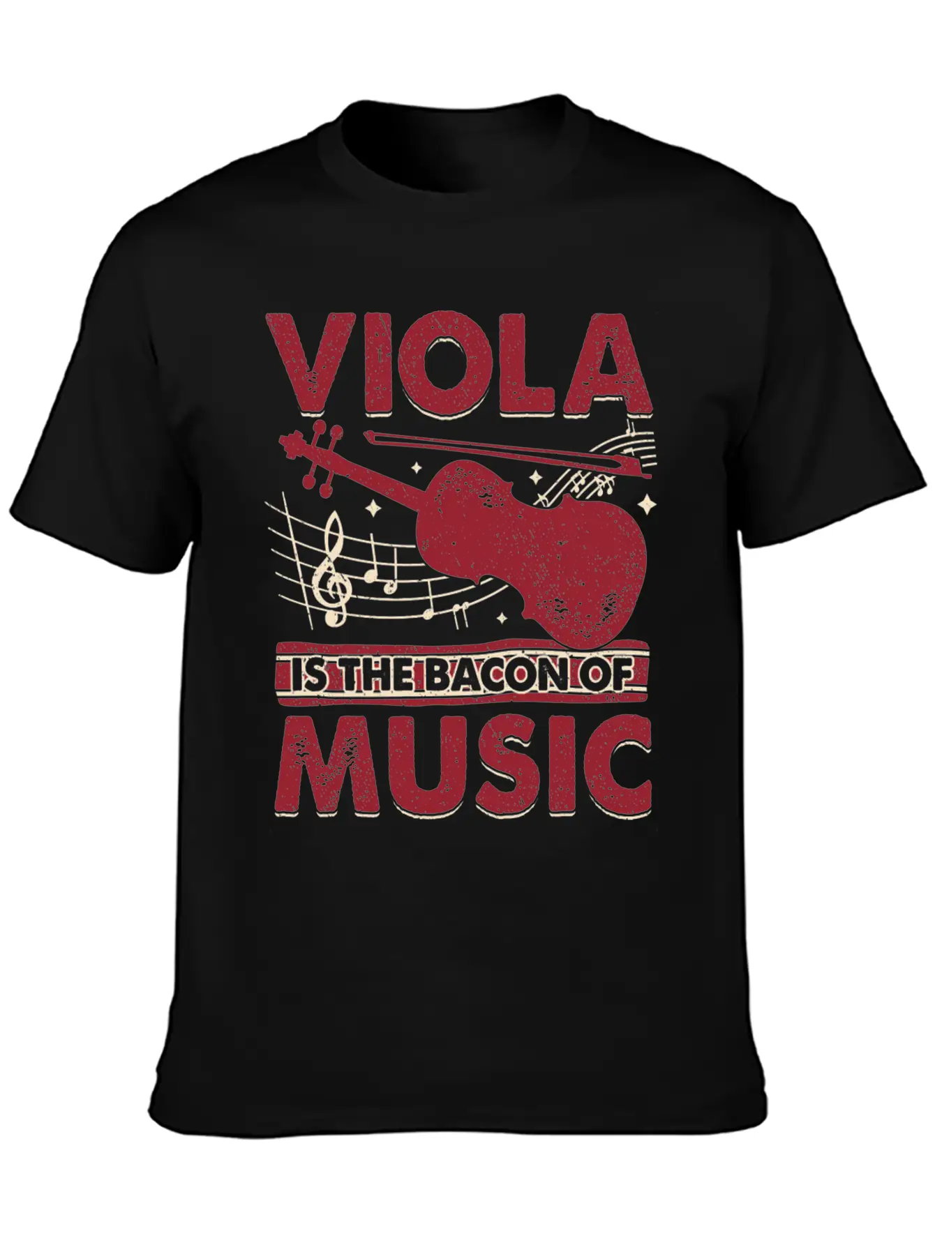 Viola Is The Bacon Of Music Basic Graphic T-Shirt – Daily Comfort In Soft Cotton