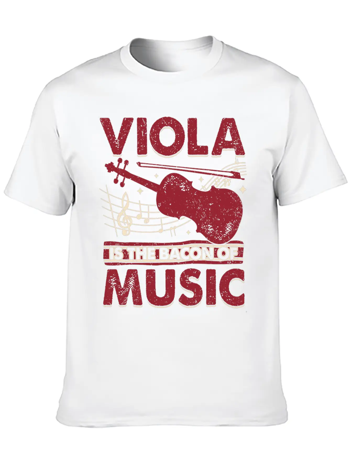 Viola Is The Bacon Of Music Basic Graphic T-Shirt – Daily Comfort In Soft Cotton