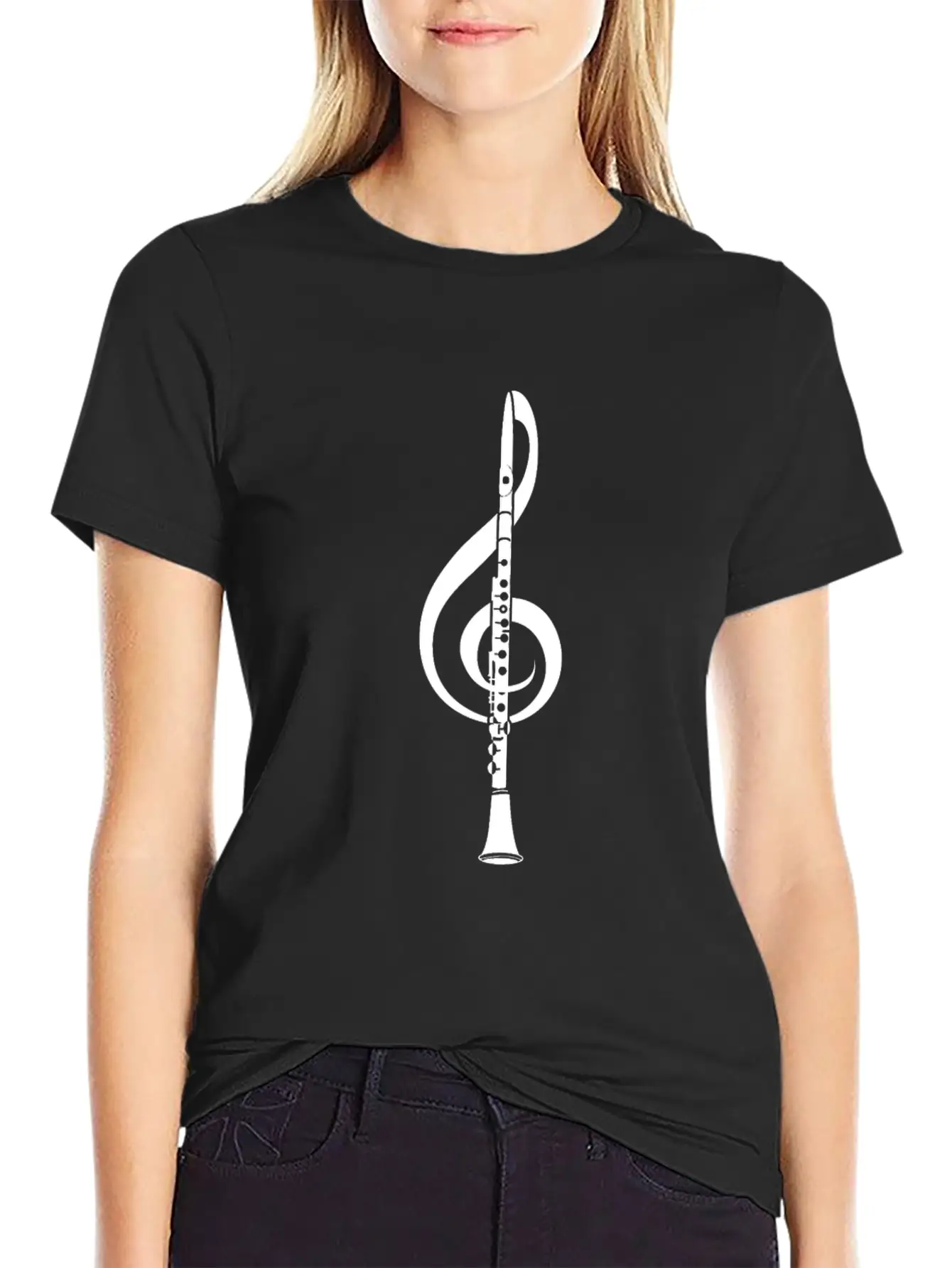 Violin Key Flutist And Musician Gift Basic Graphic T-Shirt – Daily Comfort In Soft Cotton