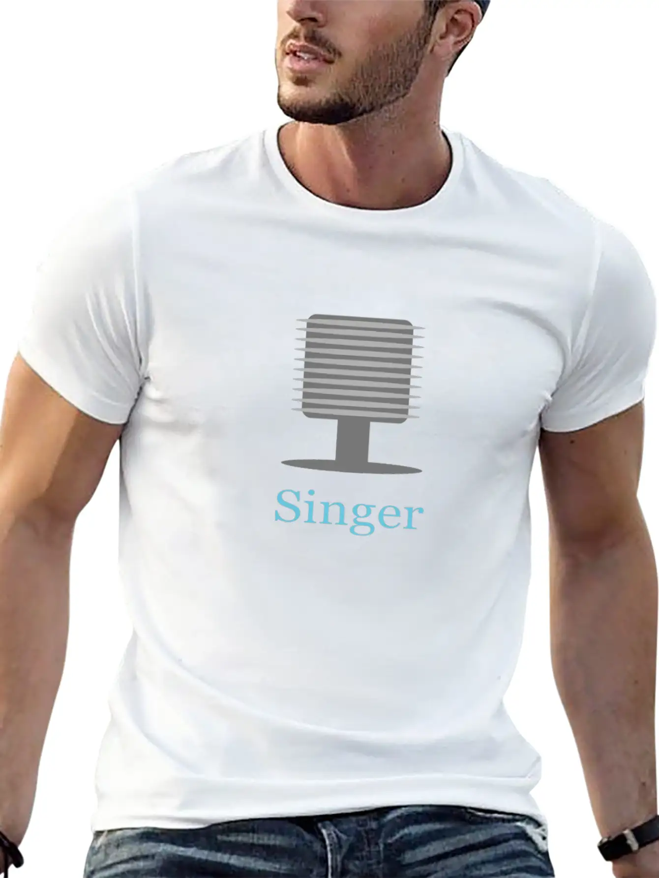 Vocal Microphone For Him Classic Fit Graphic Tee For Daily Comfort – Unisex Cotton Shirt