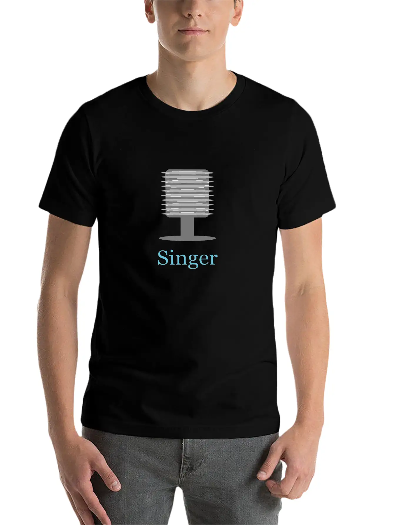 Vocal Microphone For Him Classic Fit Graphic Tee For Daily Comfort – Unisex Cotton Shirt