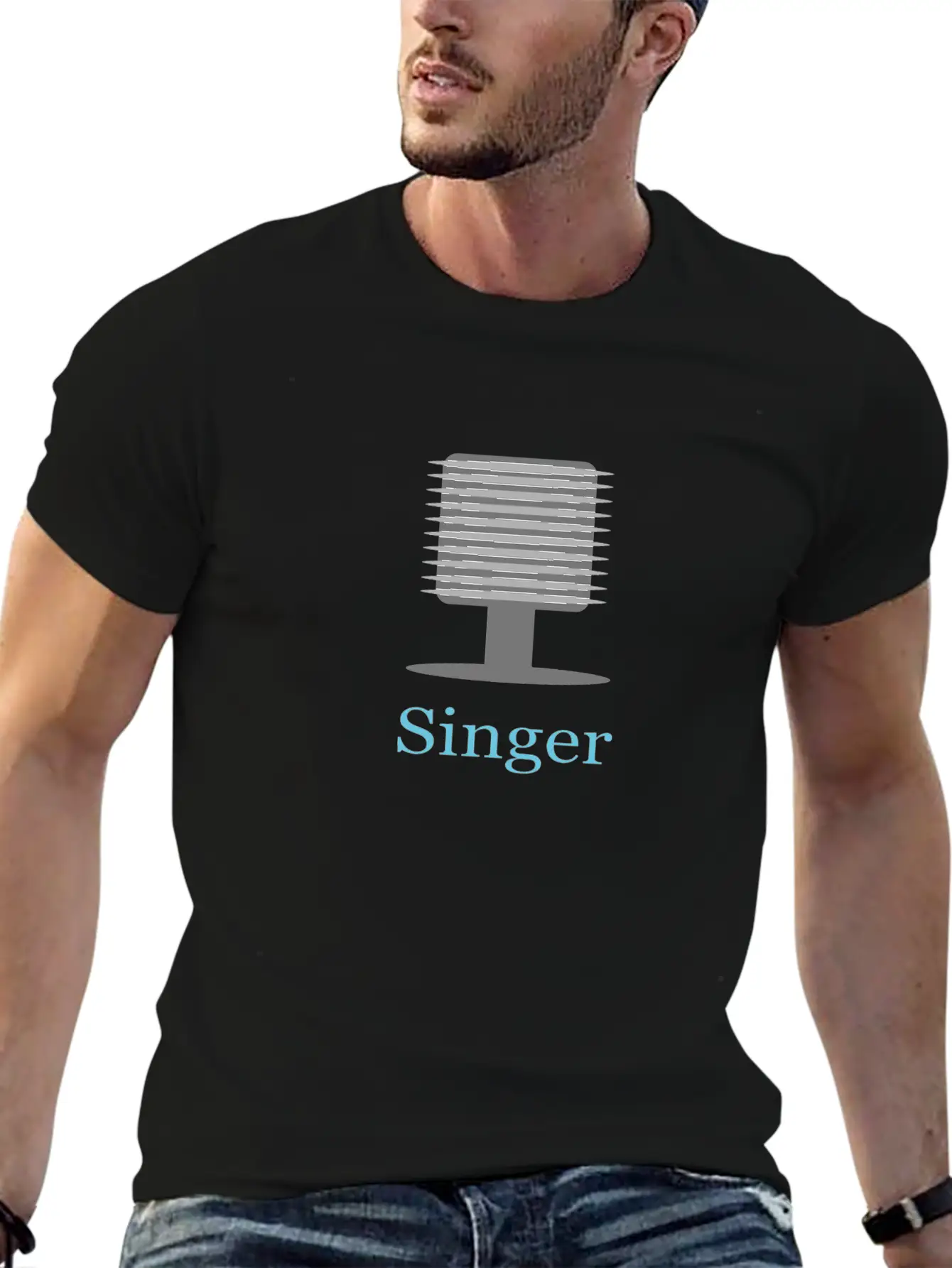 Vocal Microphone For Him Classic Fit Graphic Tee For Daily Comfort – Unisex Cotton Shirt