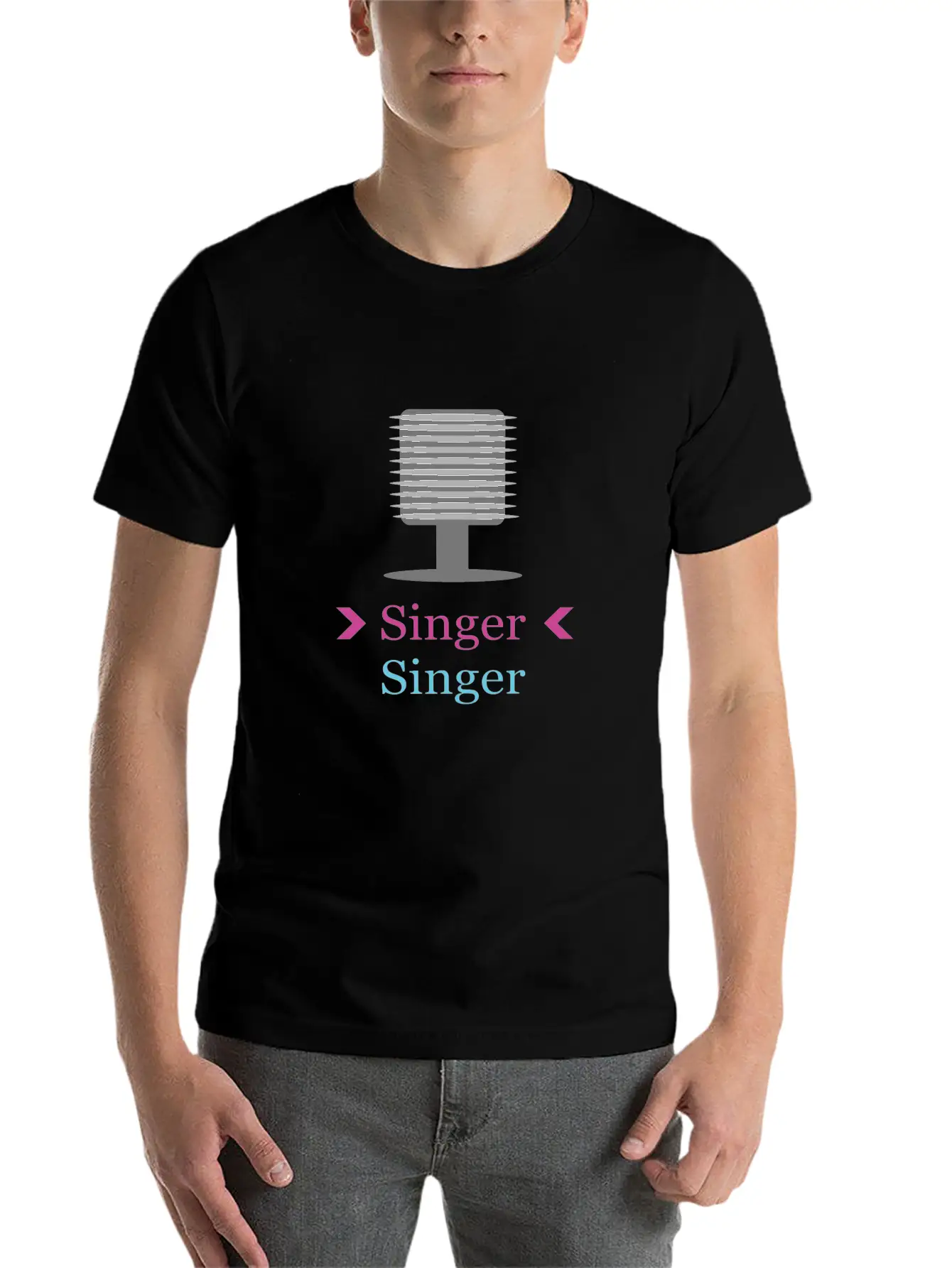Vocal Micropohne Only For Her Unisex Casual T-Shirt – Clean Design For Daily Comfort