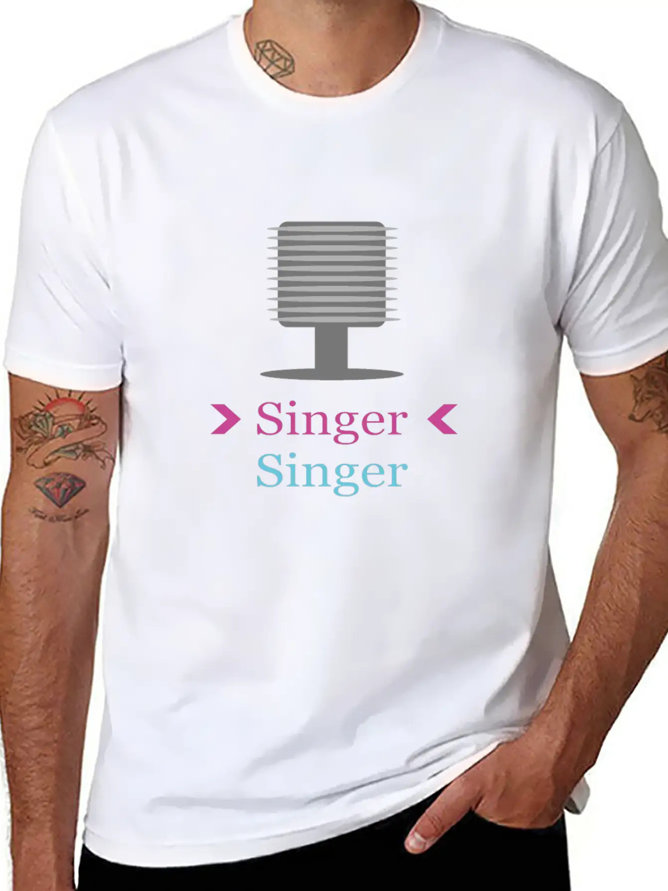 Vocal Micropohne Only For Her Unisex Casual T-Shirt – Clean Design For Daily Comfort