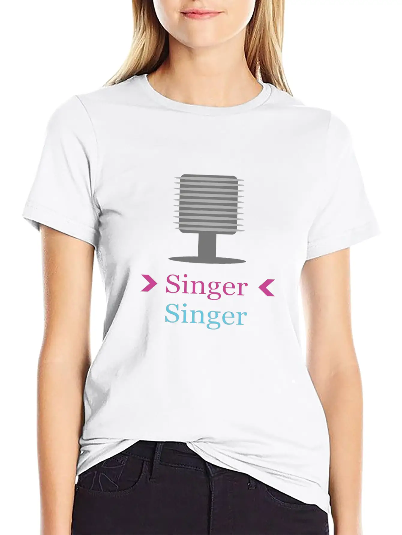 Vocal Micropohne Only For Her Unisex Casual T-Shirt – Clean Design For Daily Comfort