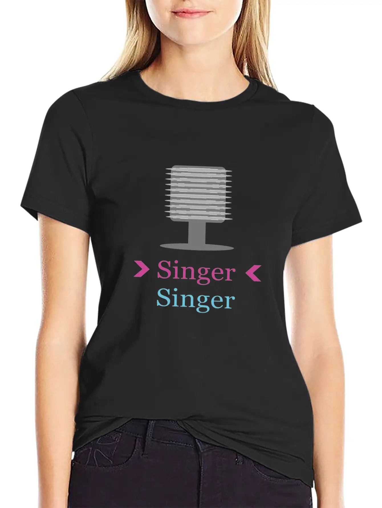 Vocal Micropohne Only For Her Unisex Casual T-Shirt – Clean Design For Daily Comfort