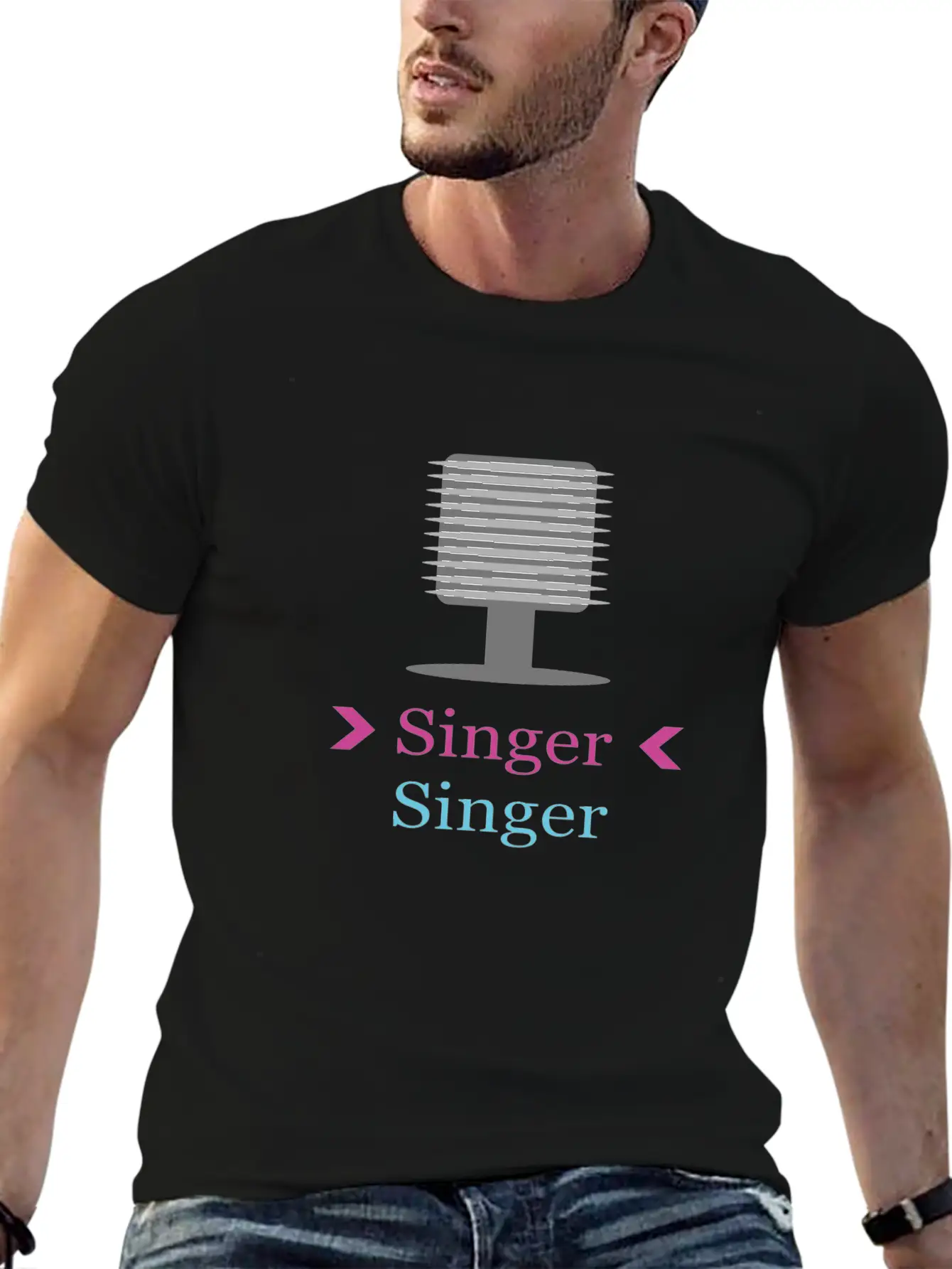 Vocal Micropohne Only For Her Unisex Casual T-Shirt – Clean Design For Daily Comfort