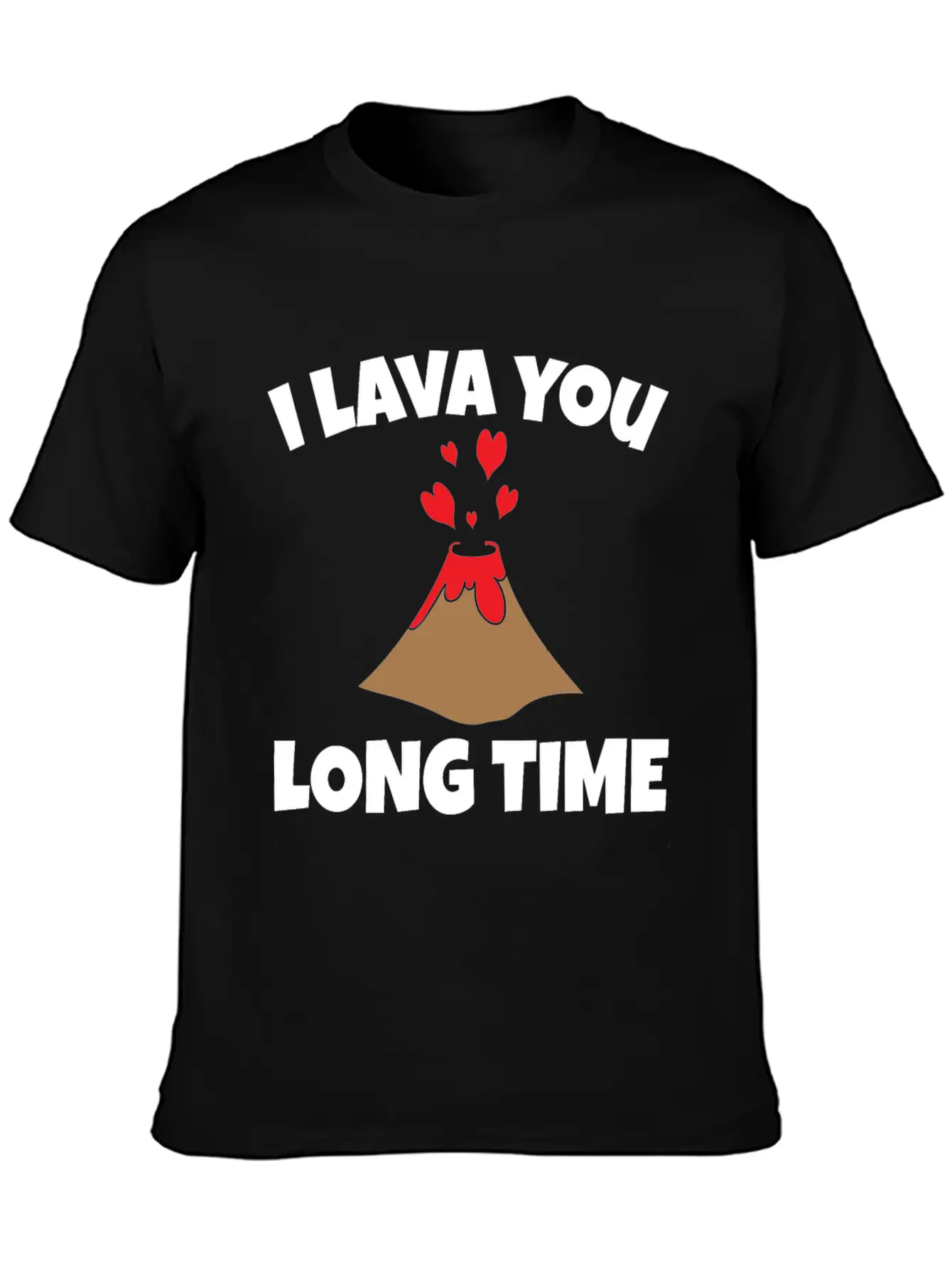 Volcano Lava Funny Lightweight Cotton T-Shirt – Daily Comfort Graphic Shirt