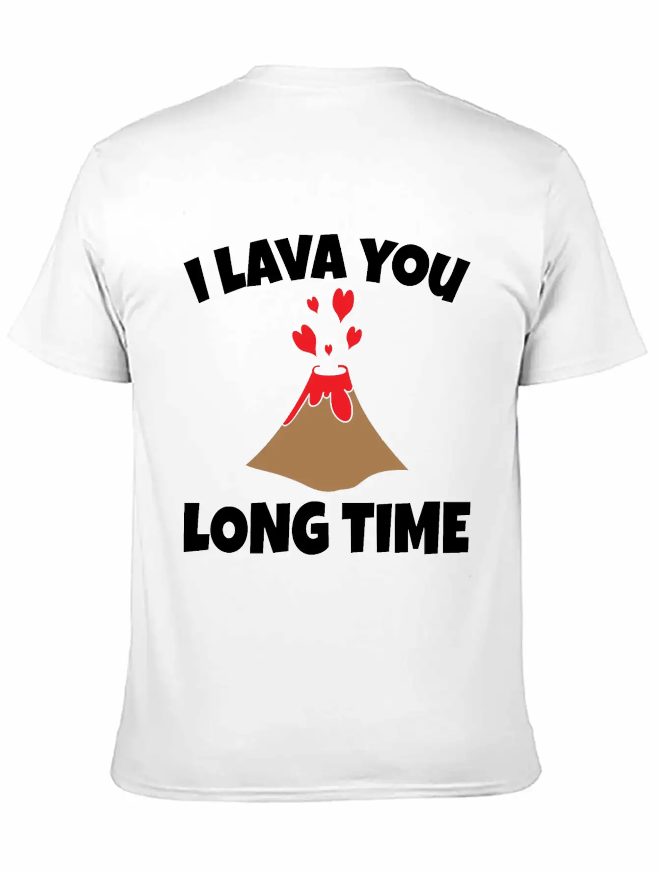 Volcano Lava Funny Lightweight Cotton T-Shirt – Daily Comfort Graphic Shirt