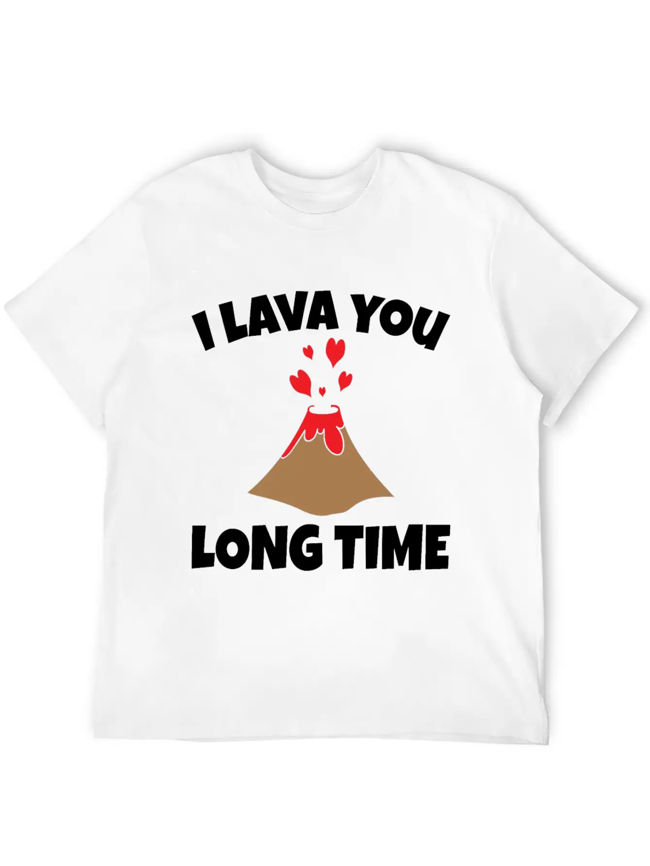 Volcano Lava Funny Lightweight Cotton T-Shirt – Daily Comfort Graphic Shirt