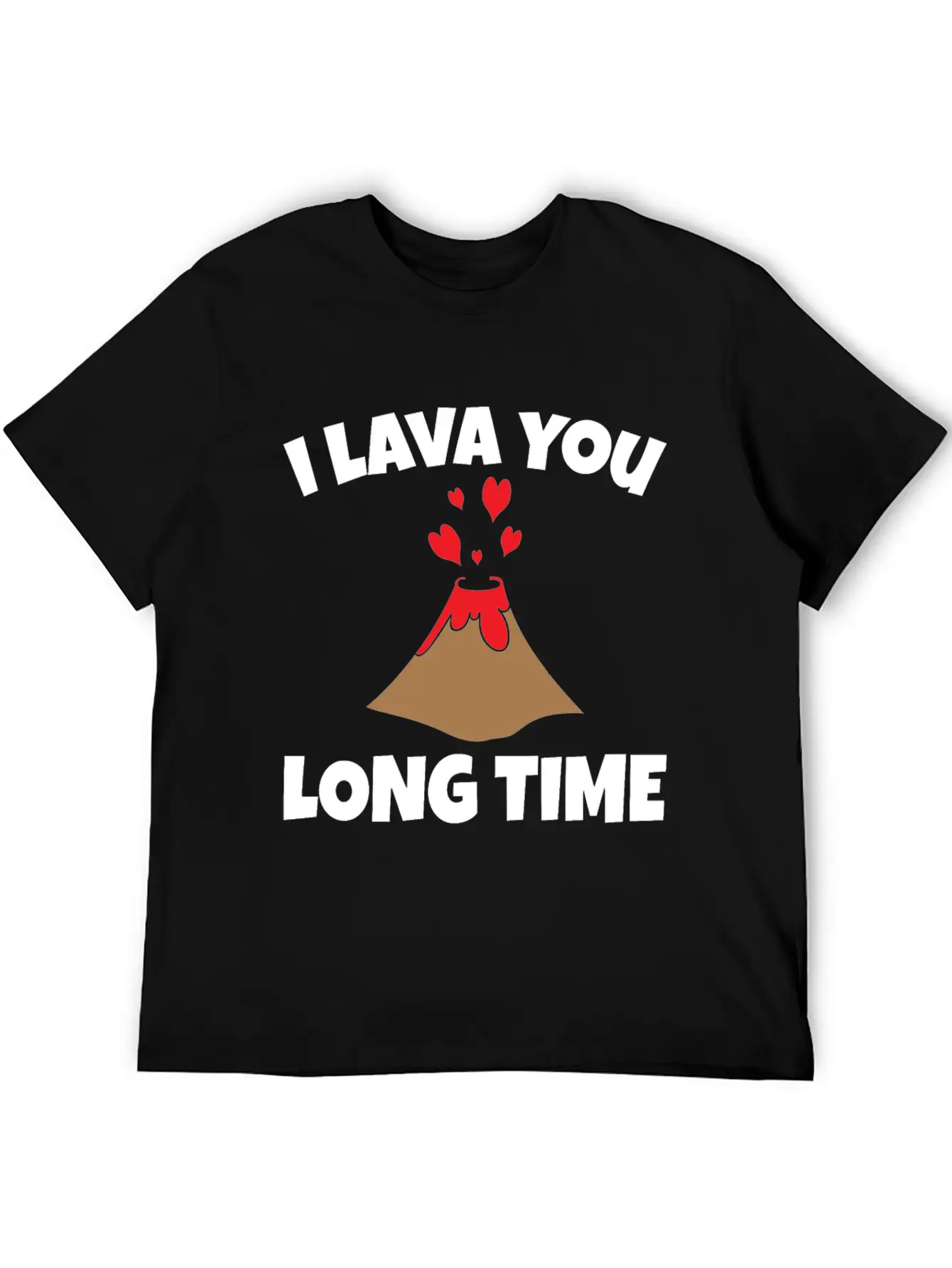 Volcano Lava Funny Lightweight Cotton T-Shirt – Daily Comfort Graphic Shirt