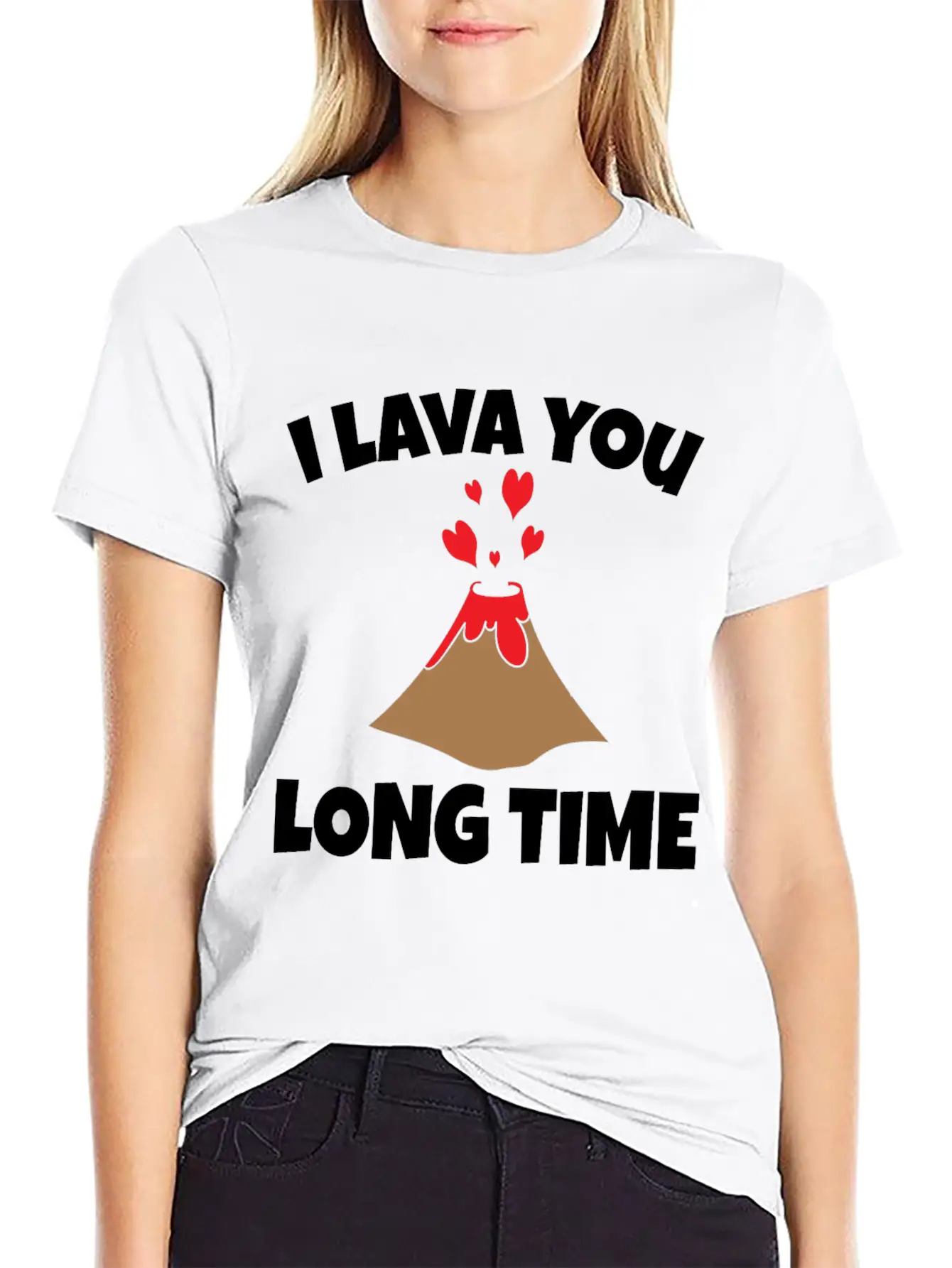 Volcano Lava Funny Lightweight Cotton T-Shirt – Daily Comfort Graphic Shirt