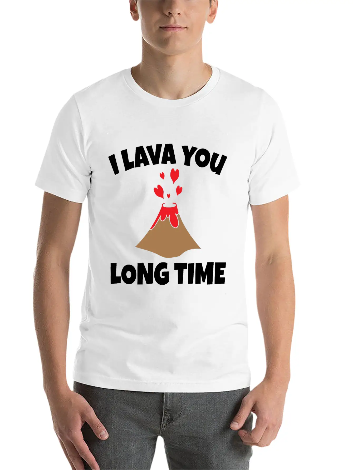 Volcano Lava Funny Lightweight Cotton T-Shirt – Daily Comfort Graphic Shirt
