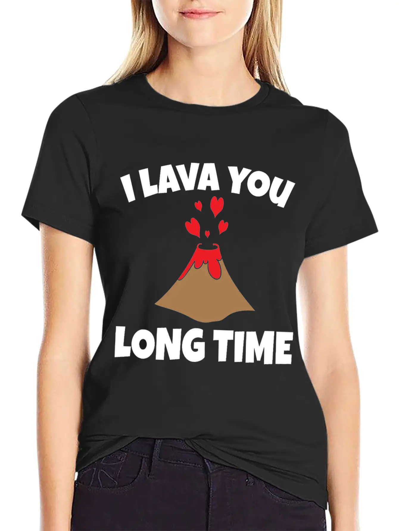 Volcano Lava Funny Lightweight Cotton T-Shirt – Daily Comfort Graphic Shirt