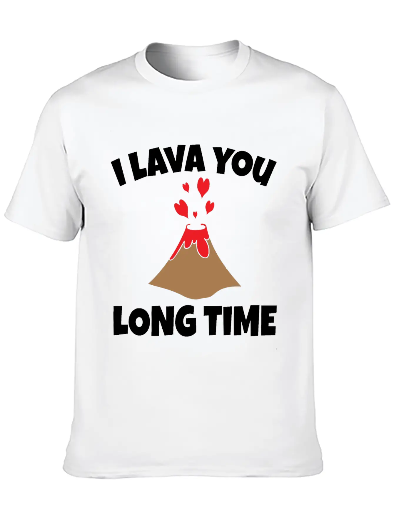 Volcano Lava Funny Lightweight Cotton T-Shirt – Daily Comfort Graphic Shirt