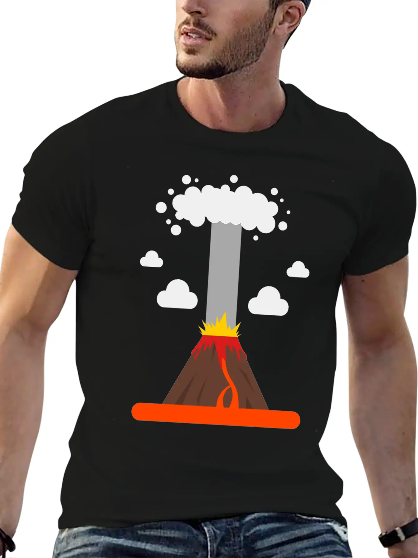 Volcano Lava Girls Boys Volcano Lover Comfortable Minimalist Graphic Tee – Summer Style Essential