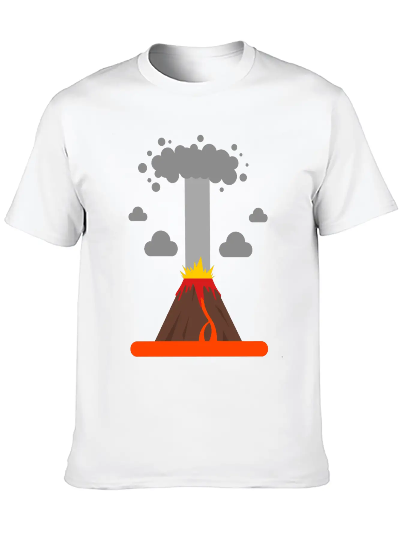 Volcano Lava Girls Boys Volcano Lover Comfortable Minimalist Graphic Tee – Summer Style Essential