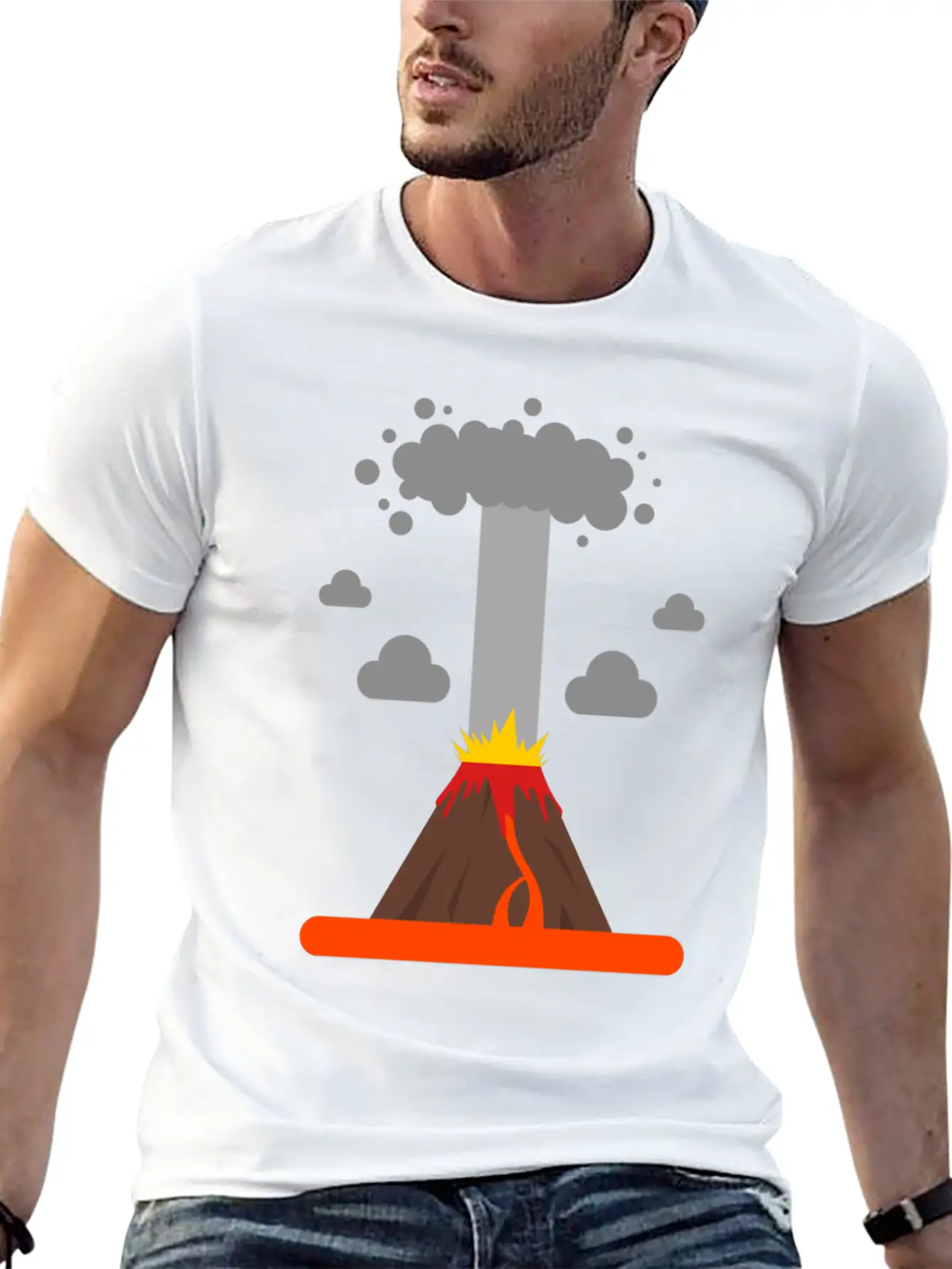 Volcano Lava Girls Boys Volcano Lover Comfortable Minimalist Graphic Tee – Summer Style Essential