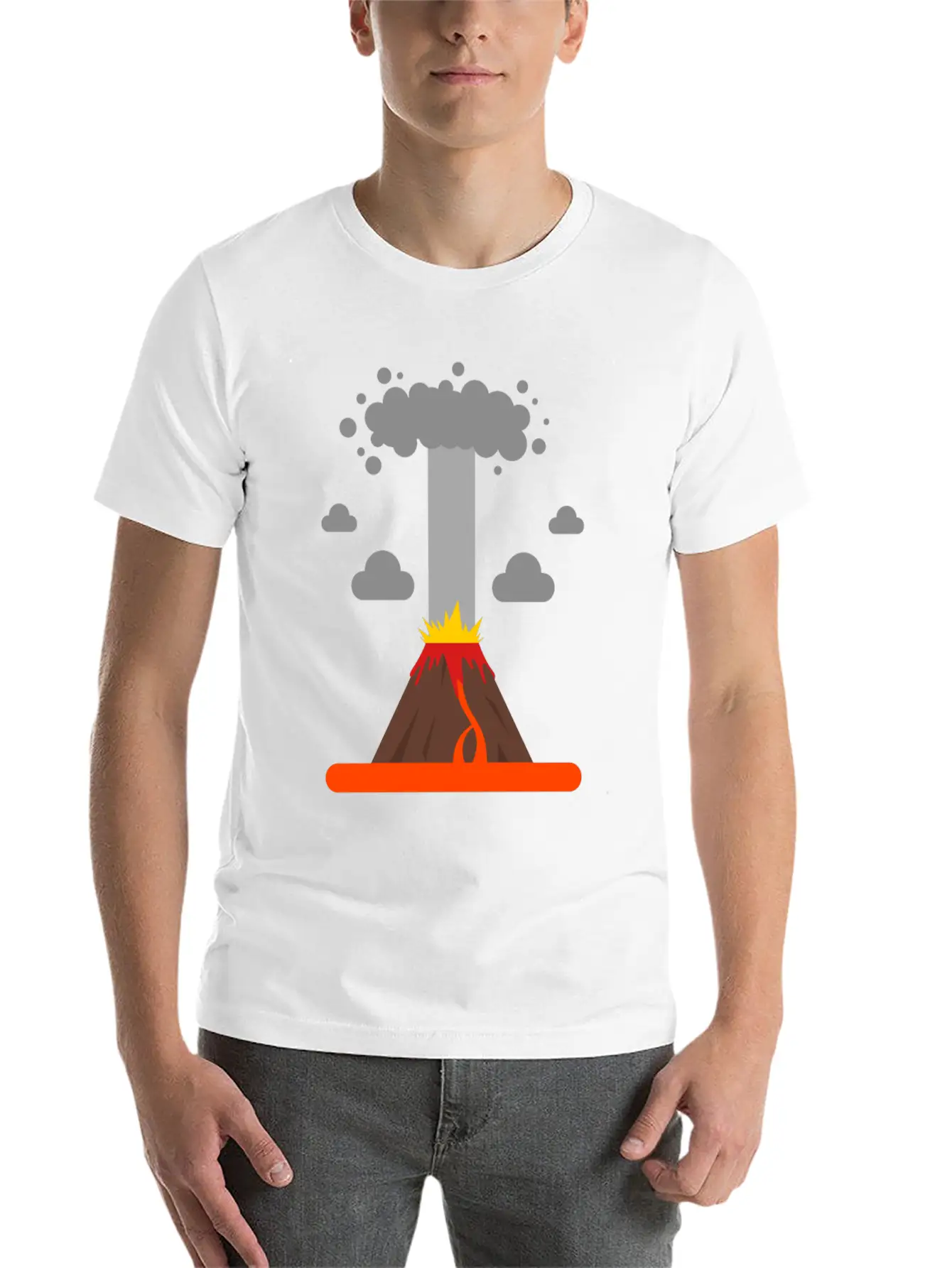 Volcano Lava Girls Boys Volcano Lover Comfortable Minimalist Graphic Tee – Summer Style Essential