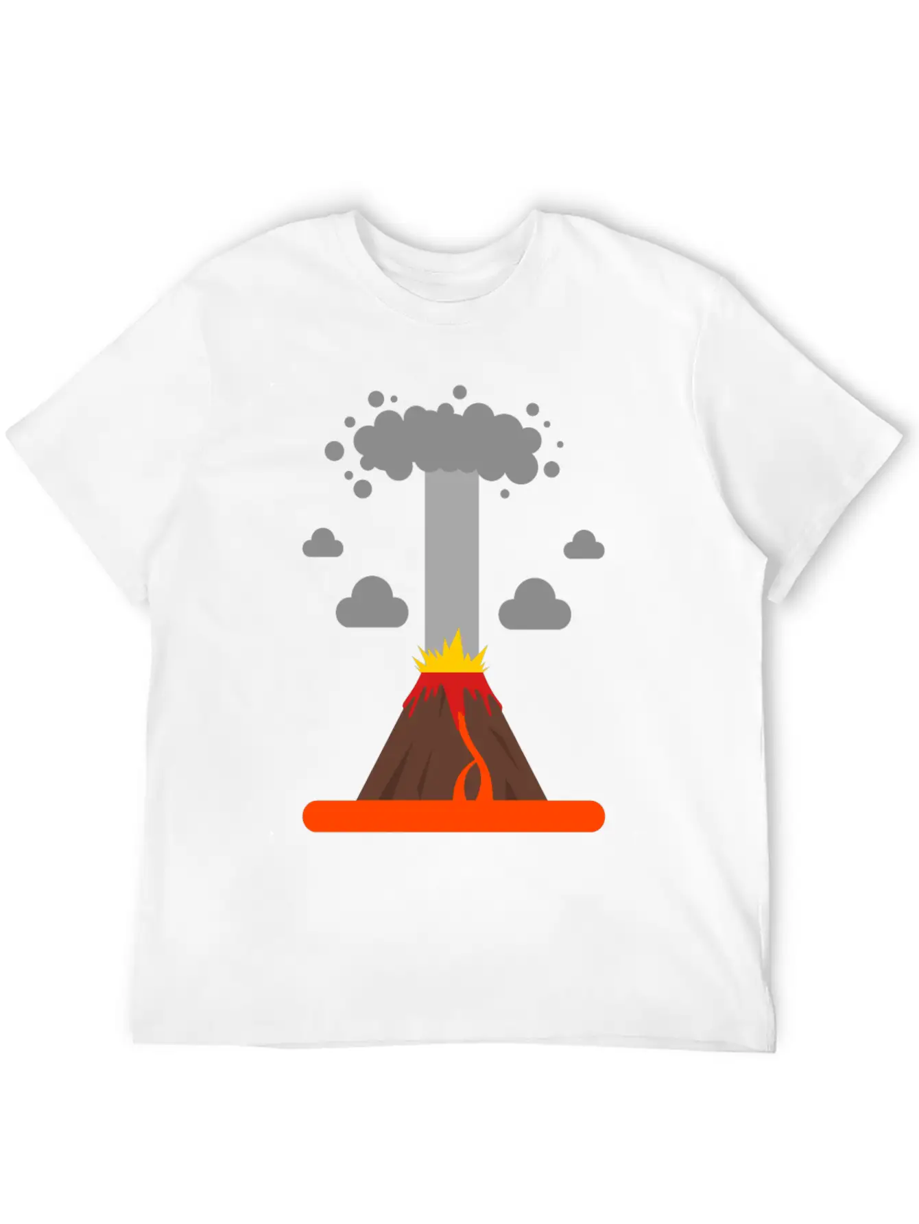 Volcano Lava Girls Boys Volcano Lover Comfortable Minimalist Graphic Tee – Summer Style Essential