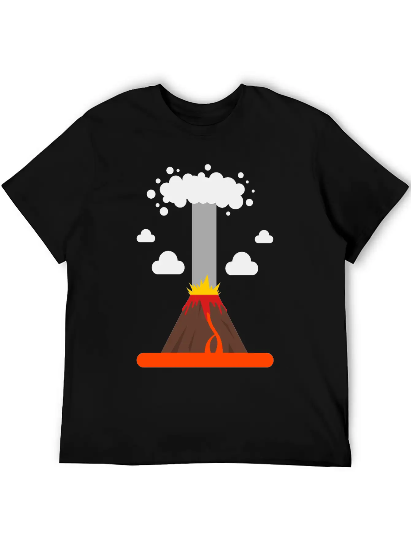 Volcano Lava Girls Boys Volcano Lover Comfortable Minimalist Graphic Tee – Summer Style Essential