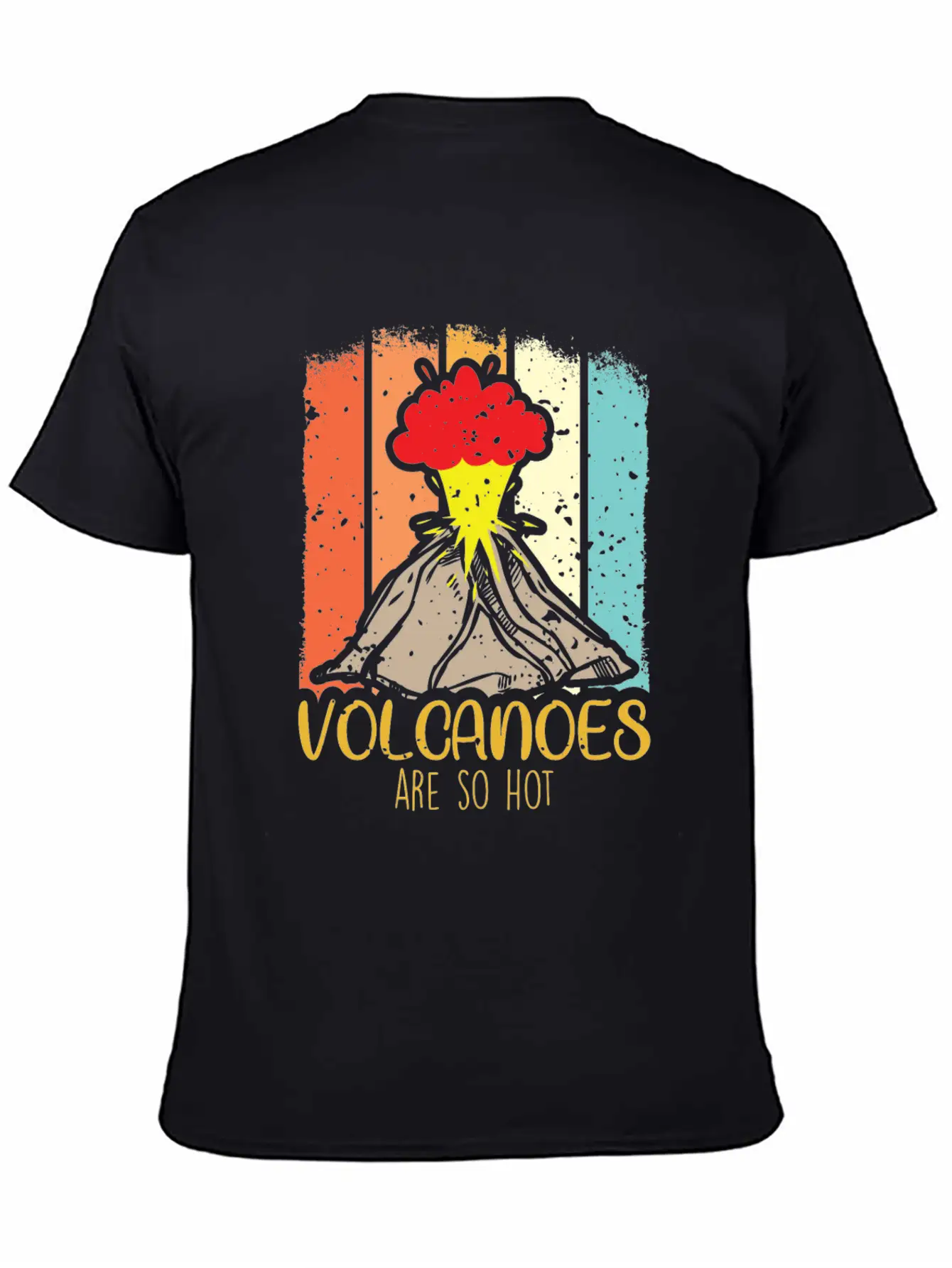 Volcano Science Volcanoes Lawa Hot Explosion Relaxed Everyday Tee – Lightweight And Durable Cotton
