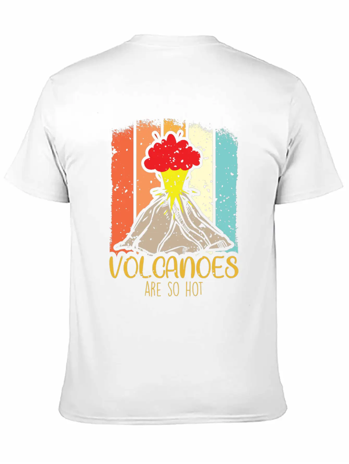 Volcano Science Volcanoes Lawa Hot Explosion Relaxed Everyday Tee – Lightweight And Durable Cotton