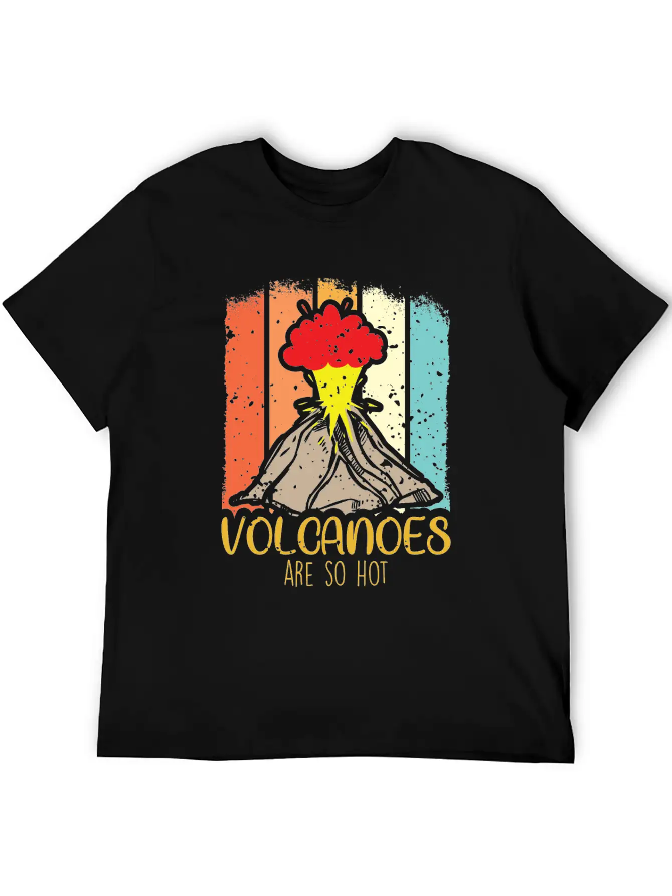Volcano Science Volcanoes Lawa Hot Explosion Relaxed Everyday Tee – Lightweight And Durable Cotton