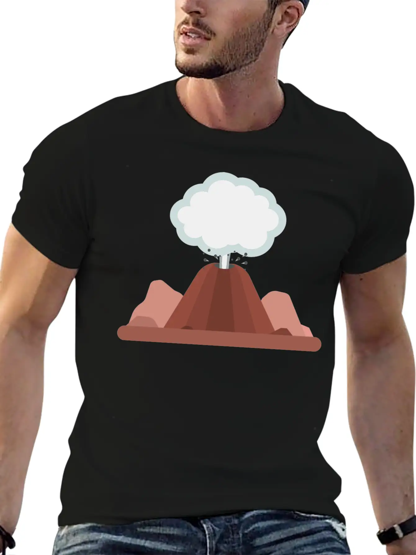 Volcano Stylish Everyday T-Shirt – Unisex Basic Cotton Tee