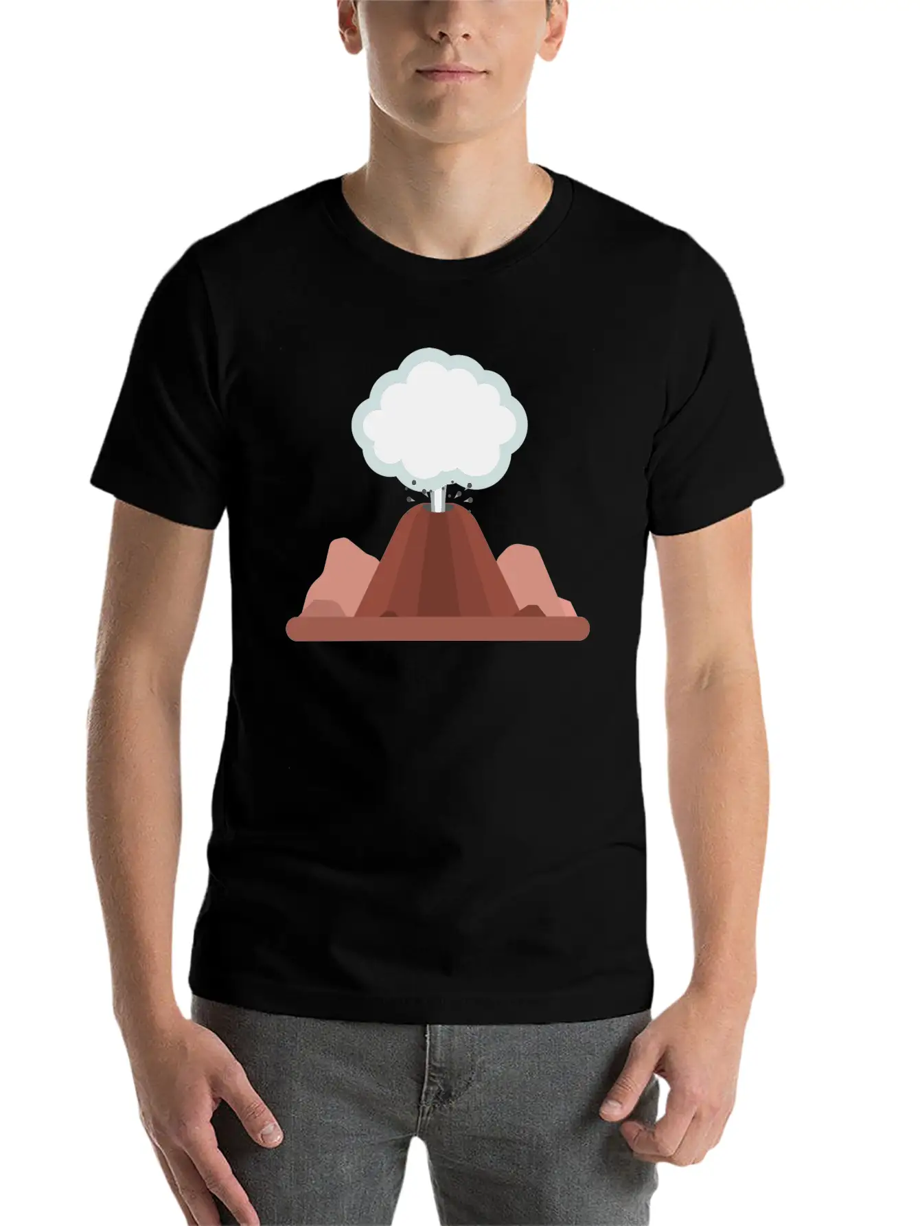 Volcano Stylish Everyday T-Shirt – Unisex Basic Cotton Tee