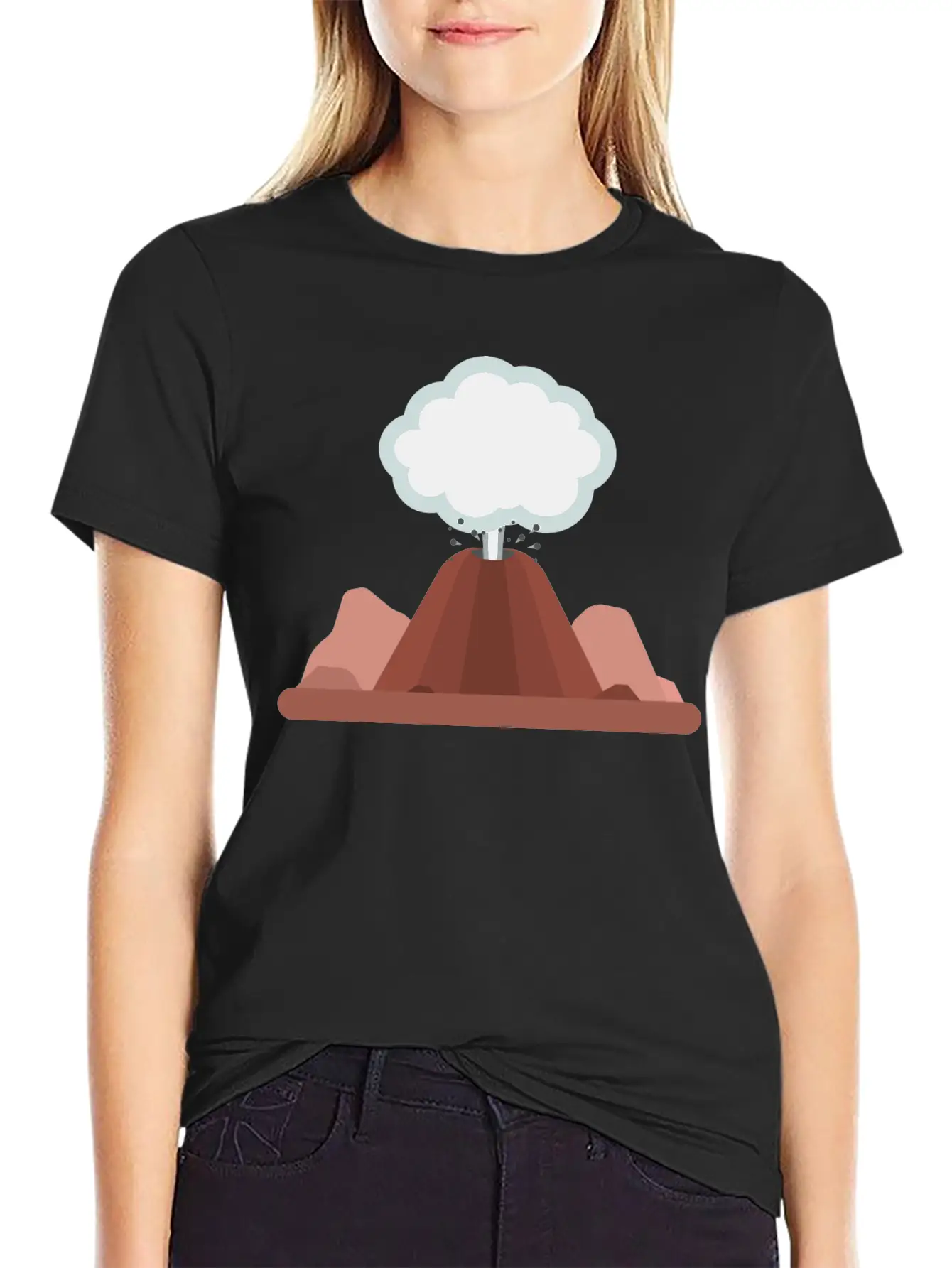 Volcano Stylish Everyday T-Shirt – Unisex Basic Cotton Tee