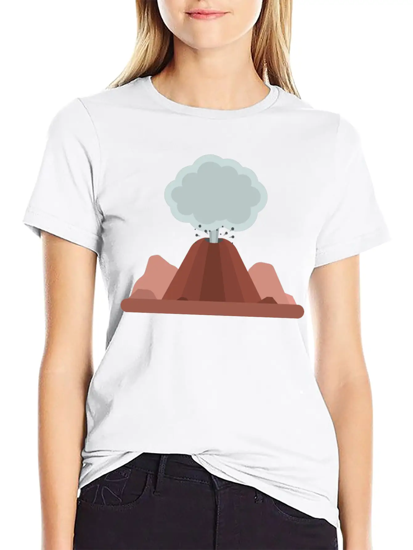 Volcano Stylish Everyday T-Shirt – Unisex Basic Cotton Tee