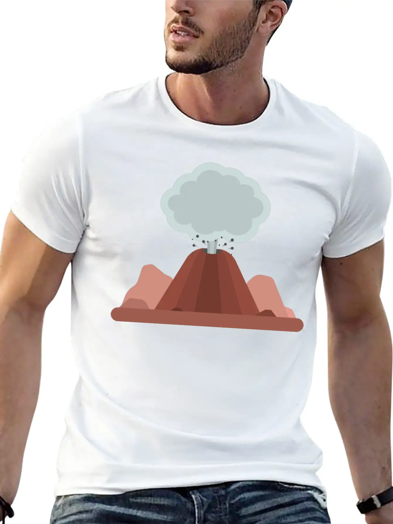 Volcano Stylish Everyday T-Shirt – Unisex Basic Cotton Tee