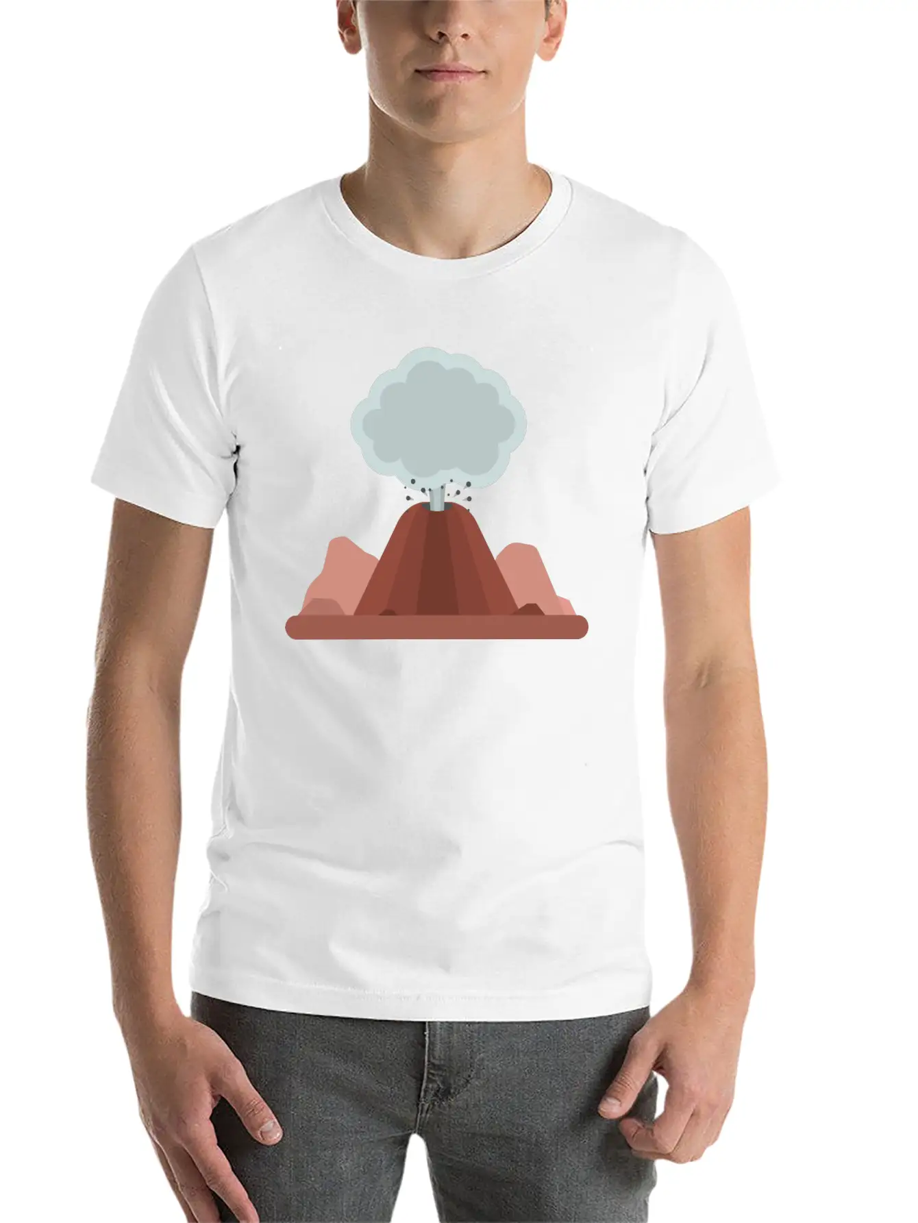 Volcano Stylish Everyday T-Shirt – Unisex Basic Cotton Tee
