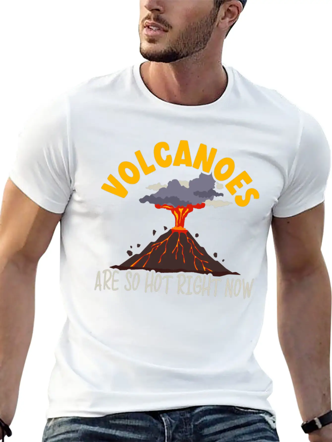 Volcanoes Are So Hot Right Now Geology Volcano Lightweight Cotton T-Shirt – Daily Comfort Graphic Shirt