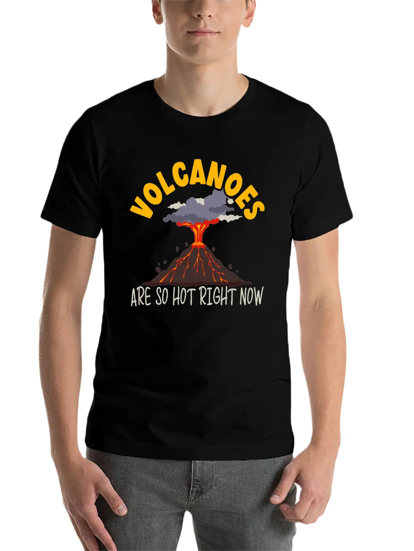 Volcanoes Are So Hot Right Now Geology Volcano Lightweight Cotton T-Shirt – Daily Comfort Graphic Shirt