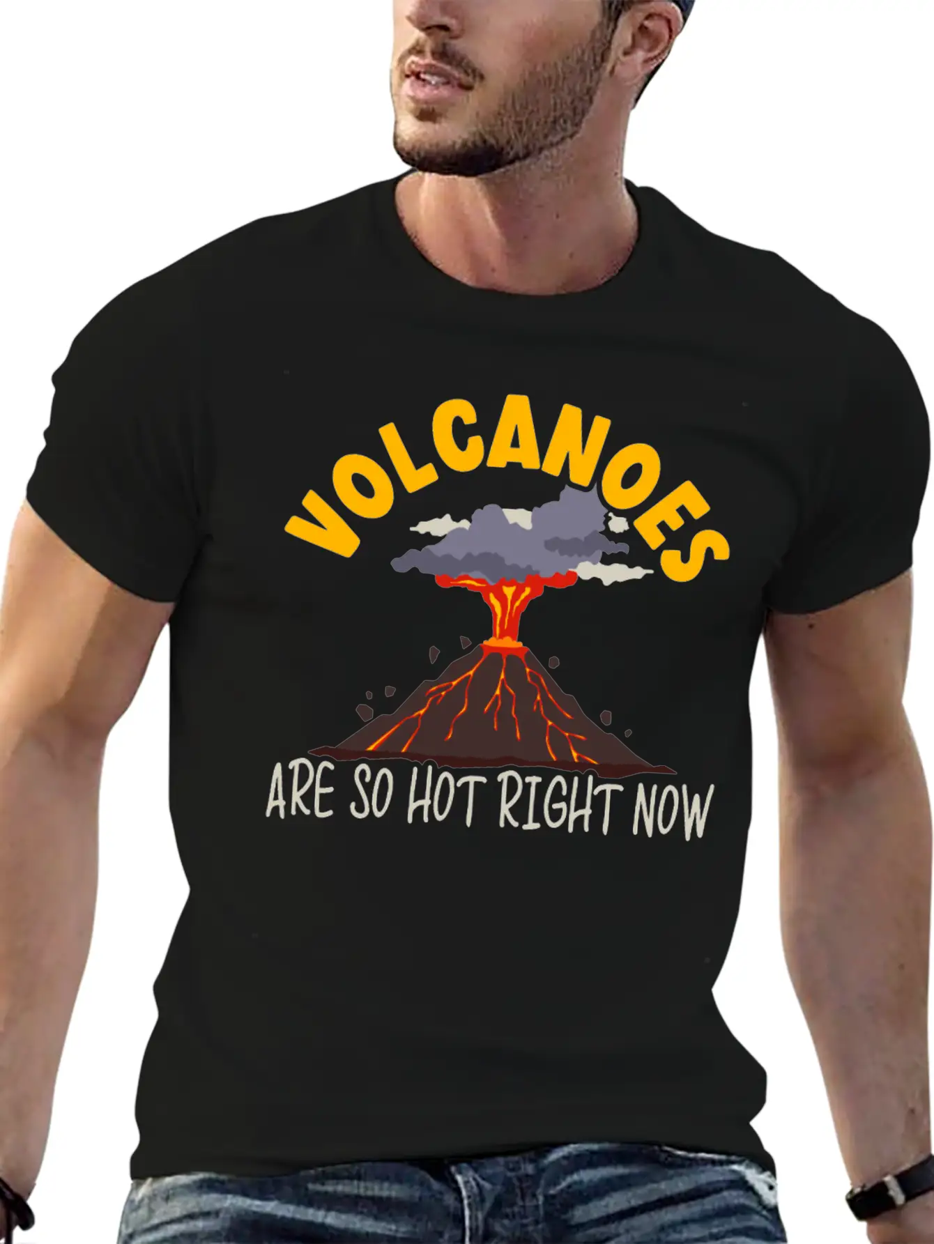 Volcanoes Are So Hot Right Now Geology Volcano Lightweight Cotton T-Shirt – Daily Comfort Graphic Shirt