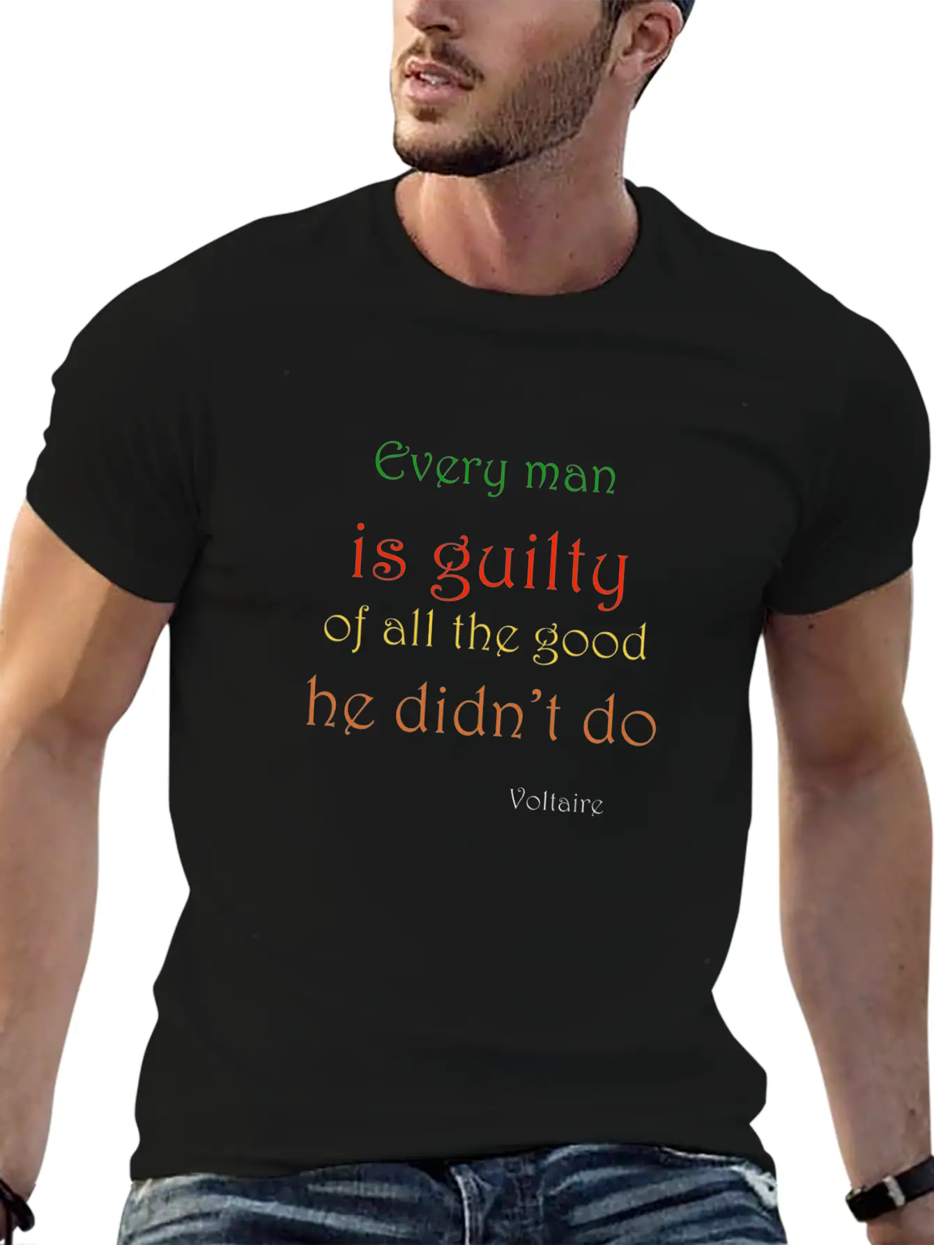 Voltaire On Doing Good Soft Cotton Short Sleeve Tee – Unisex Wardrobe Staple