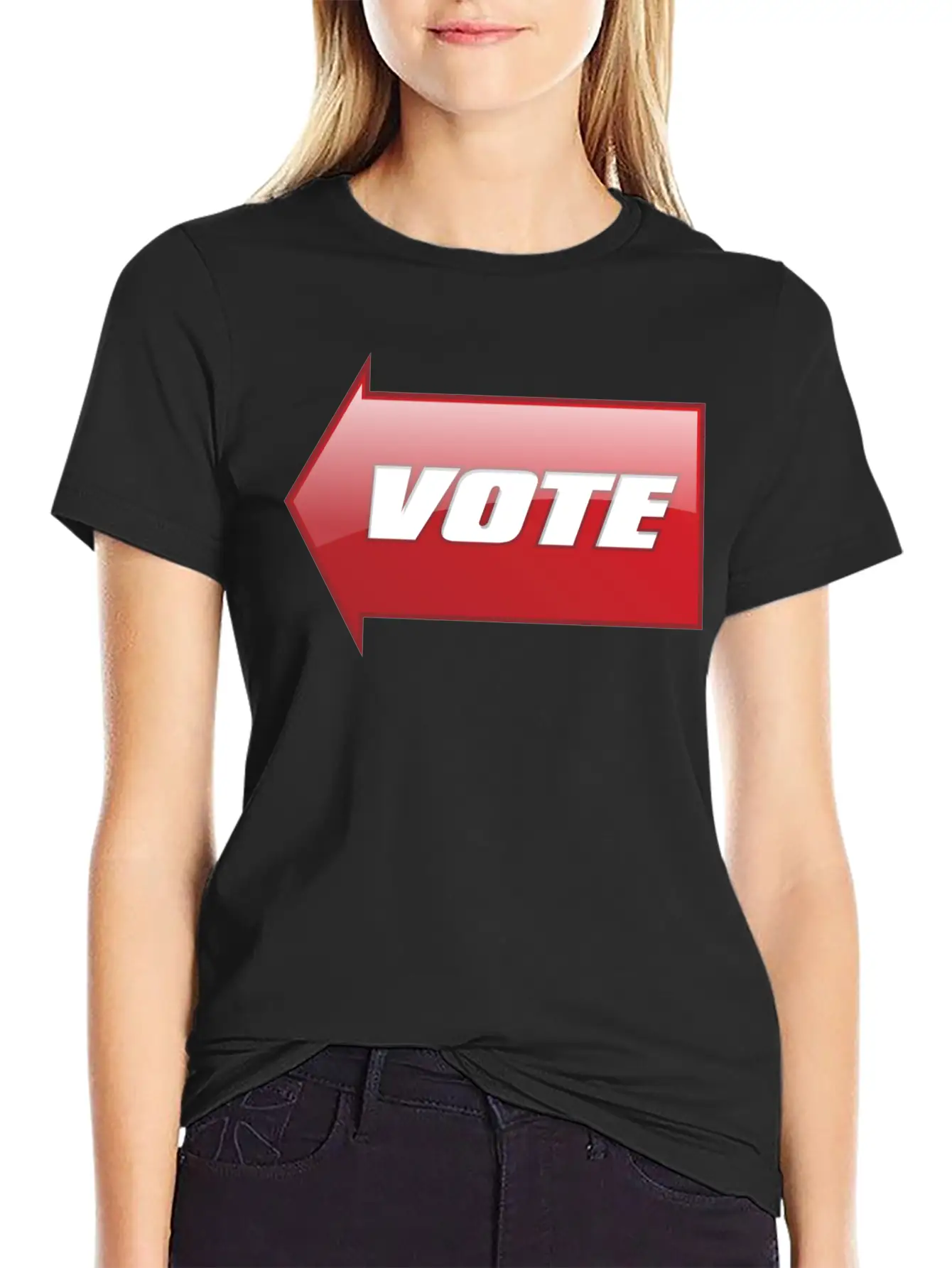 Vote Sign Classic Fit Graphic Tee For Daily Comfort – Unisex Cotton Shirt