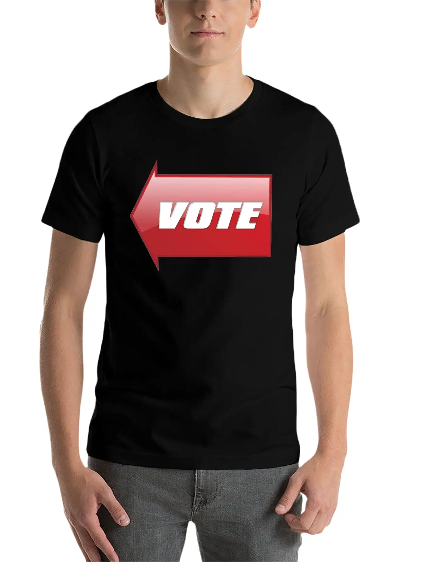 Vote Sign Classic Fit Graphic Tee For Daily Comfort – Unisex Cotton Shirt