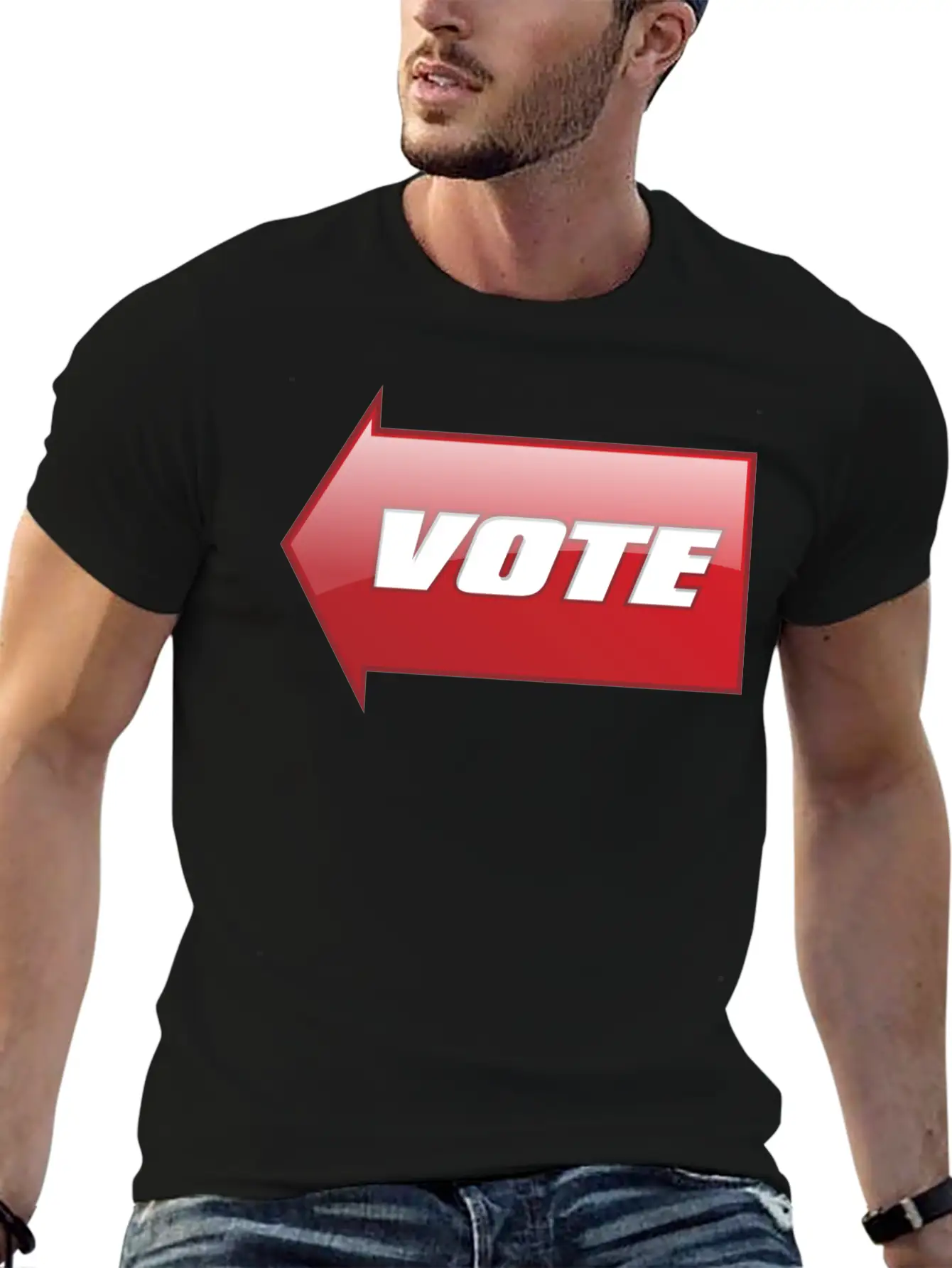 Vote Sign Classic Fit Graphic Tee For Daily Comfort – Unisex Cotton Shirt
