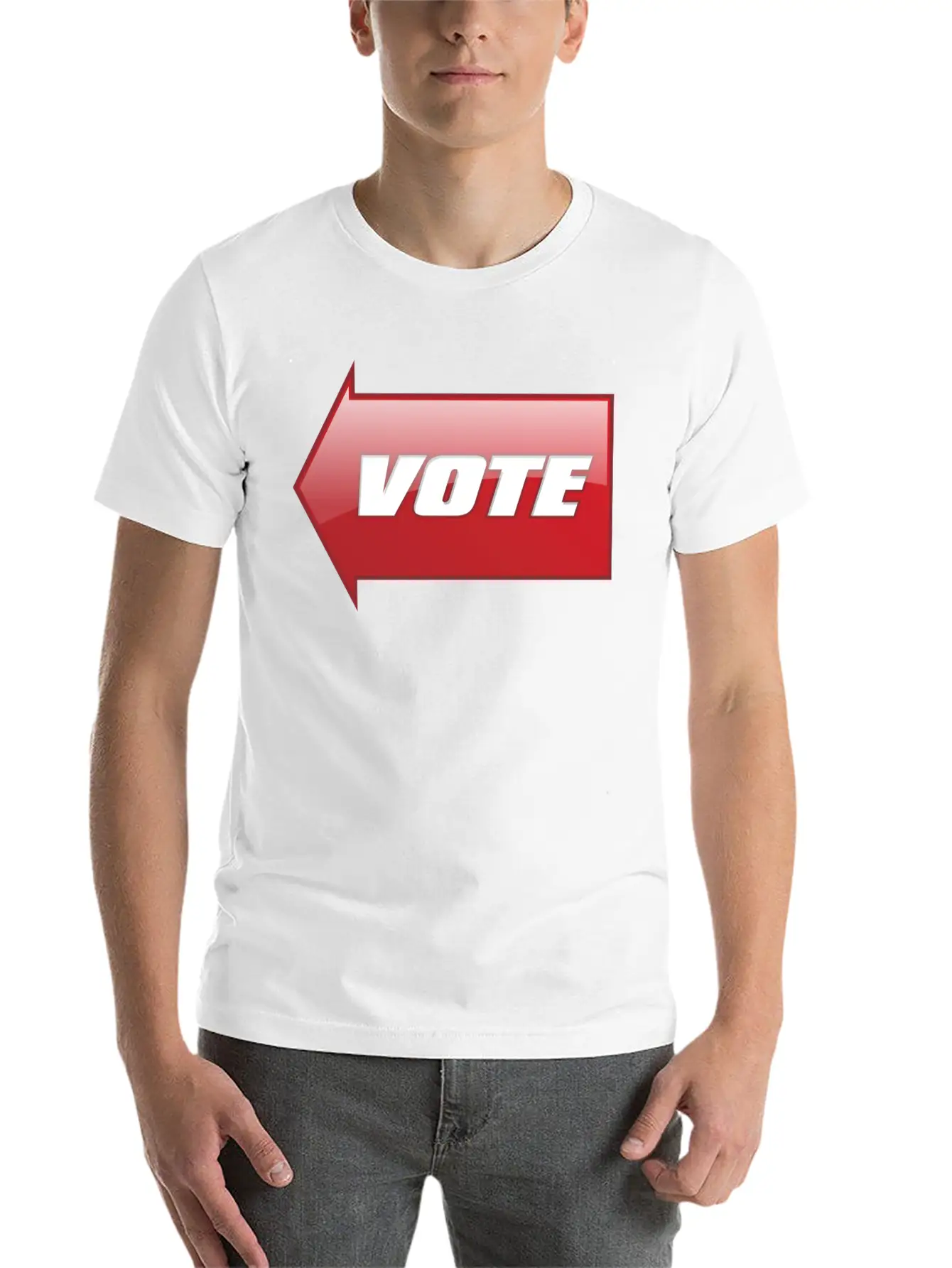 Vote Sign Classic Fit Graphic Tee For Daily Comfort – Unisex Cotton Shirt