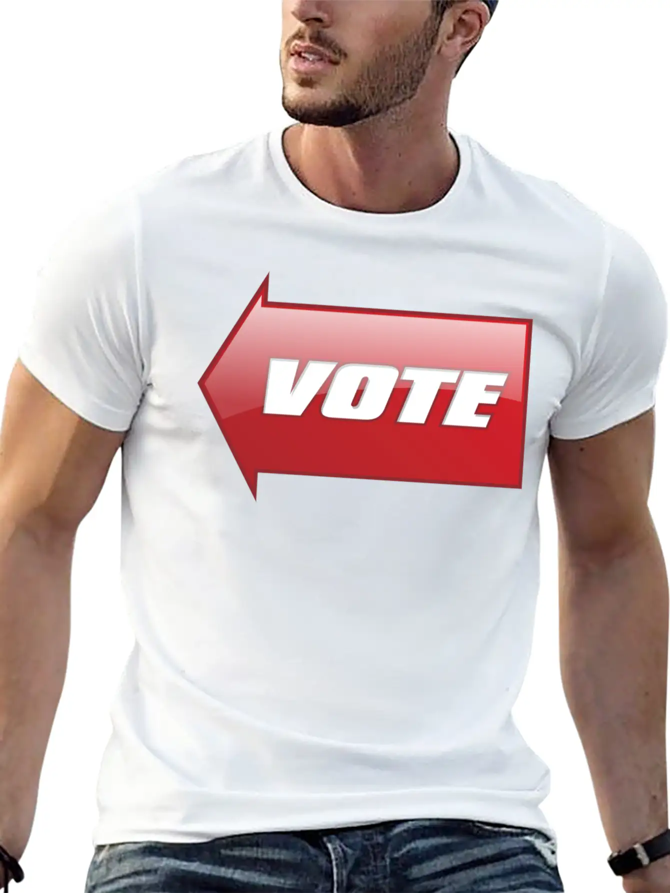 Vote Sign Classic Fit Graphic Tee For Daily Comfort – Unisex Cotton Shirt