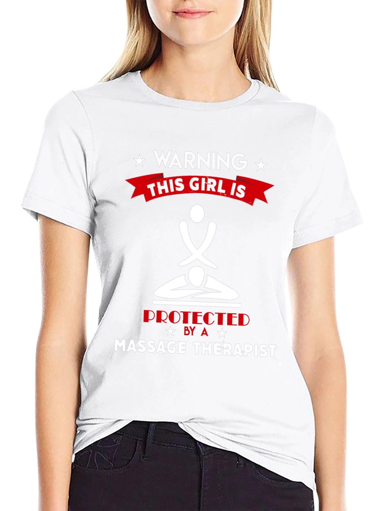 Warning: Protected by a Massage Therapist T-Shirt