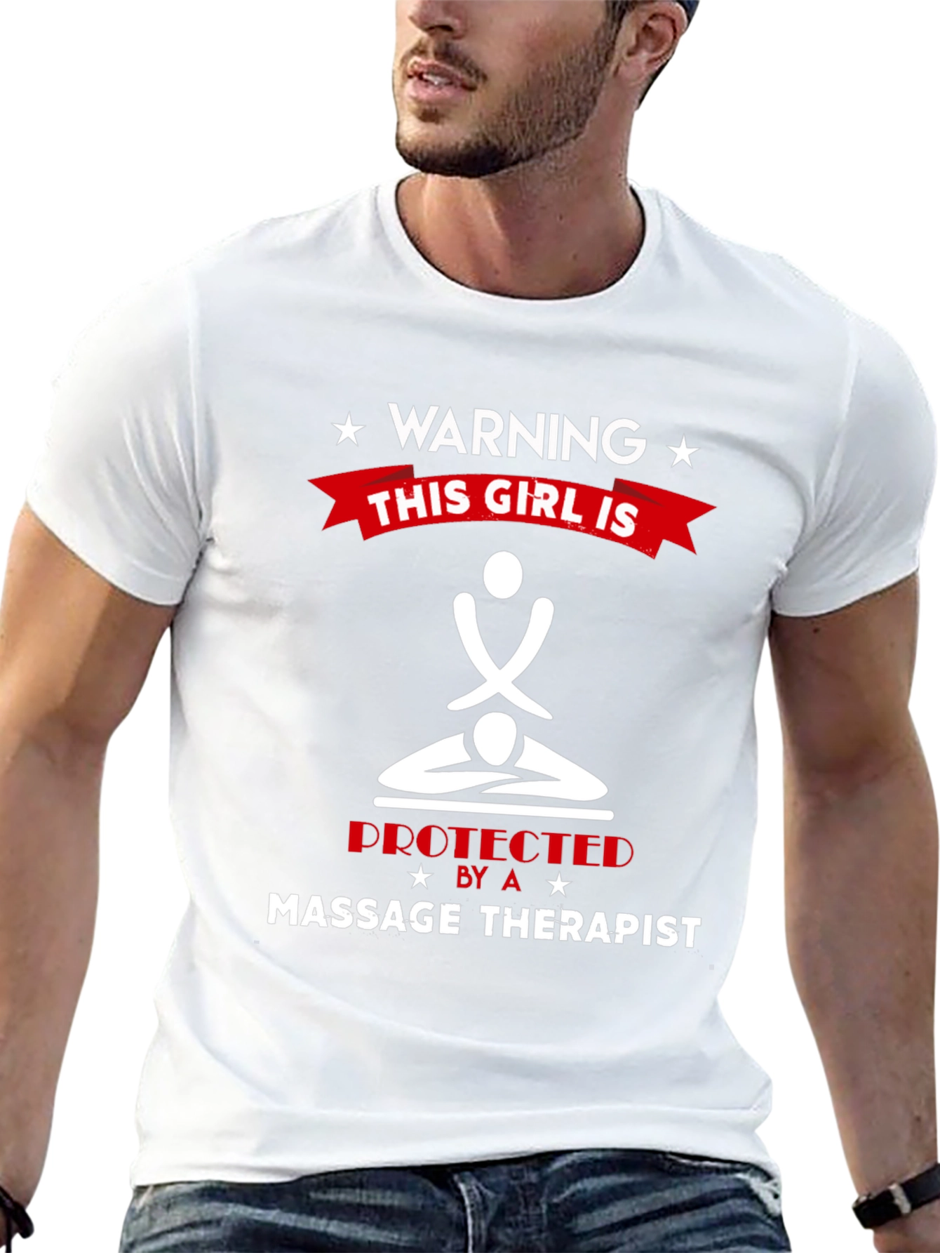Warning: Protected by a Massage Therapist T-Shirt