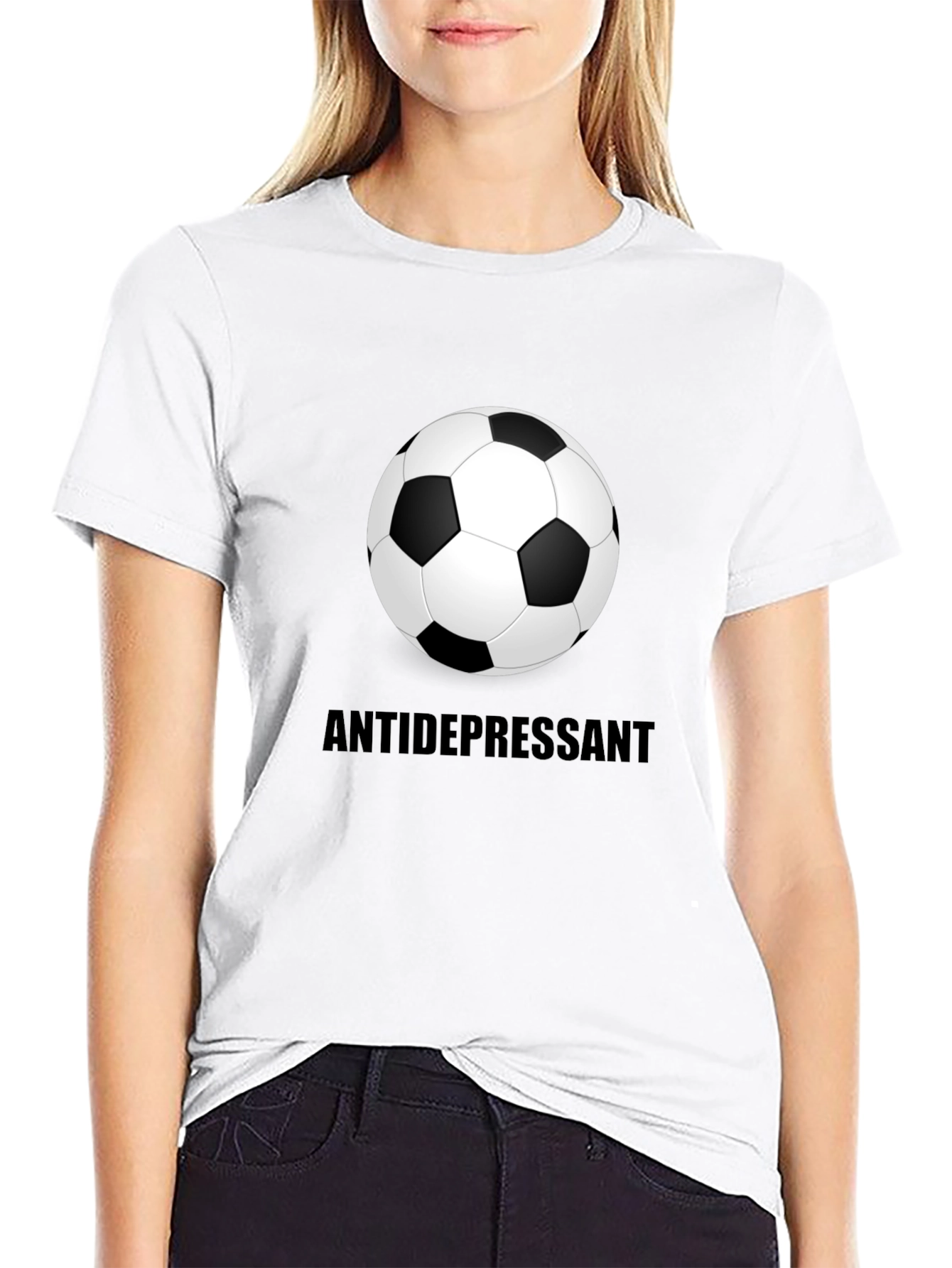 Soccer Ball Antidepressant Graphic Tee
