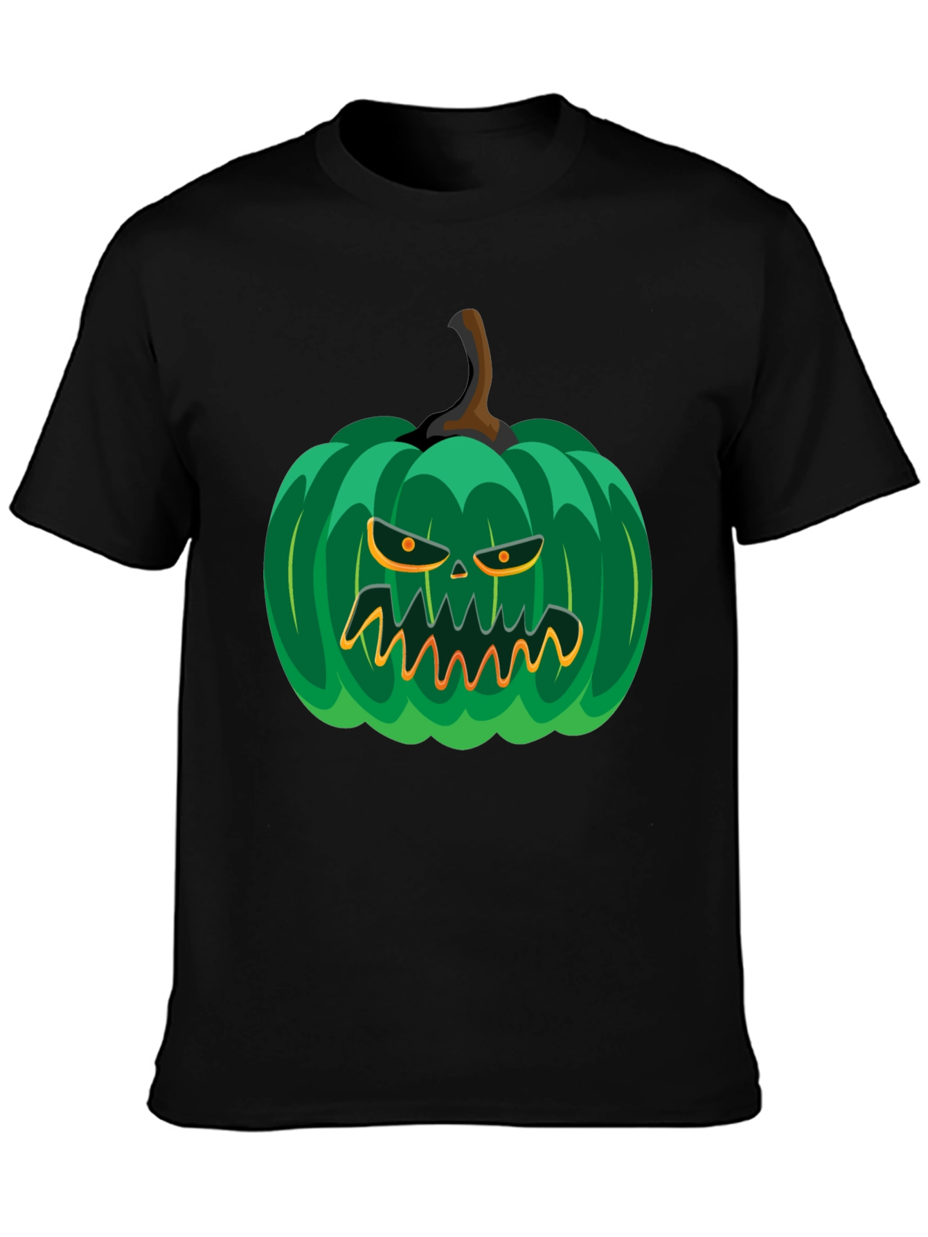 Spooky Green Pumpkin Graphic Tee