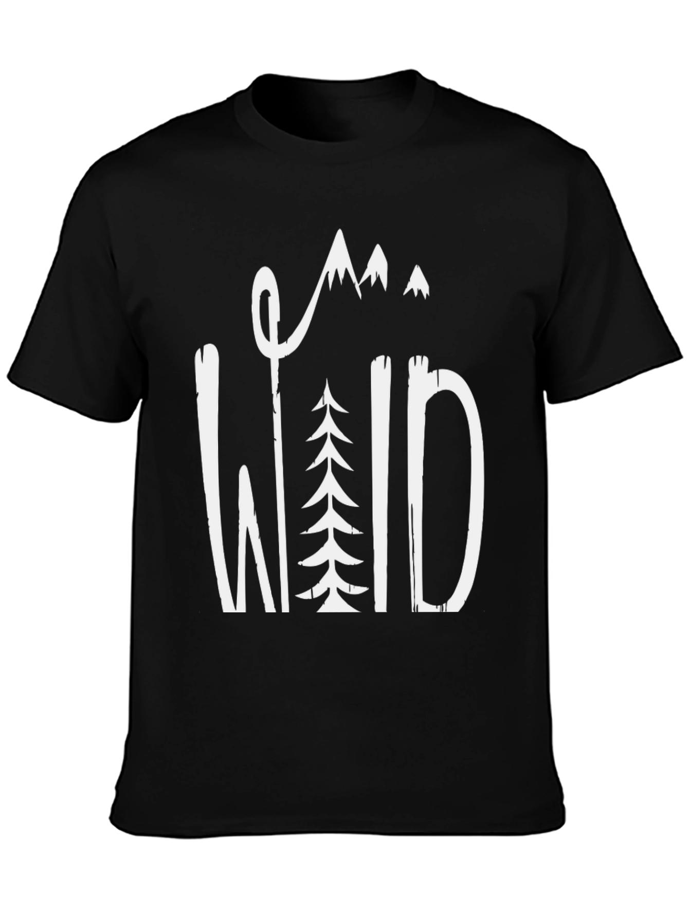 Wild Adventure Black Graphic T-Shirt