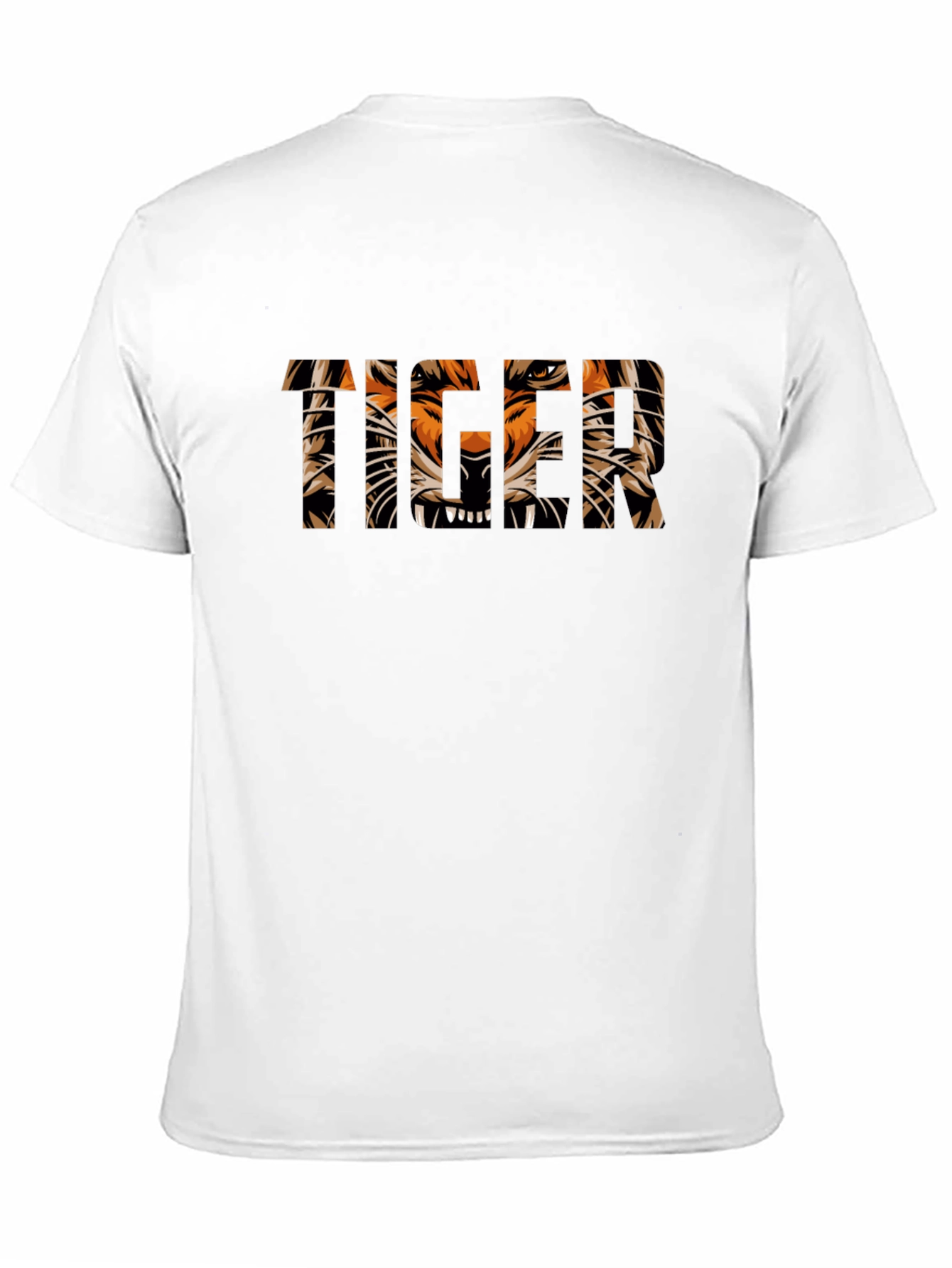 Tiger Graphic Print Black T-Shirt
