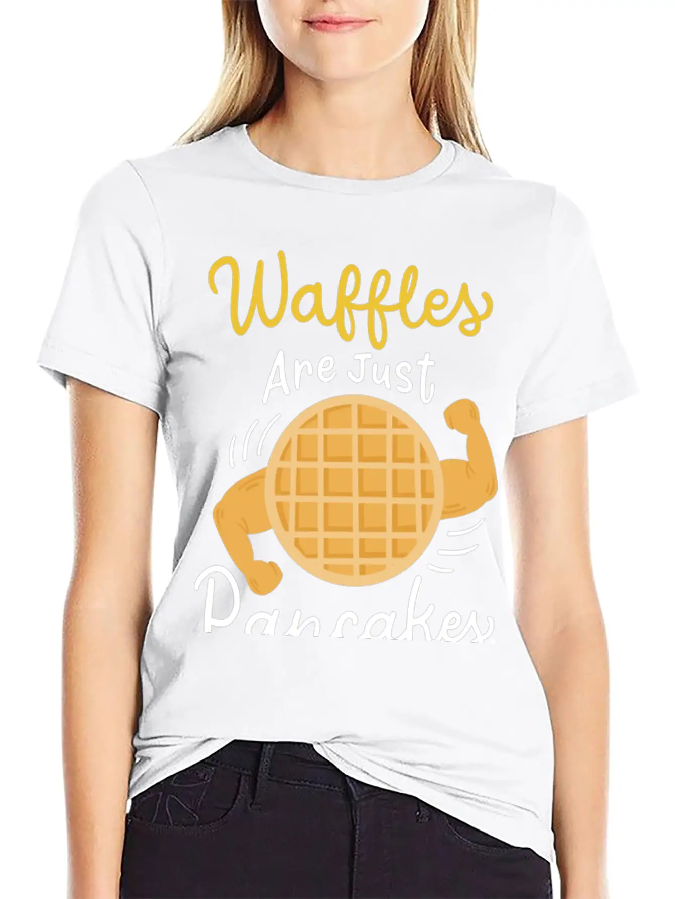 Waffle Pancake Workout Unisex Casual T-Shirt – Clean Design For Daily Comfort